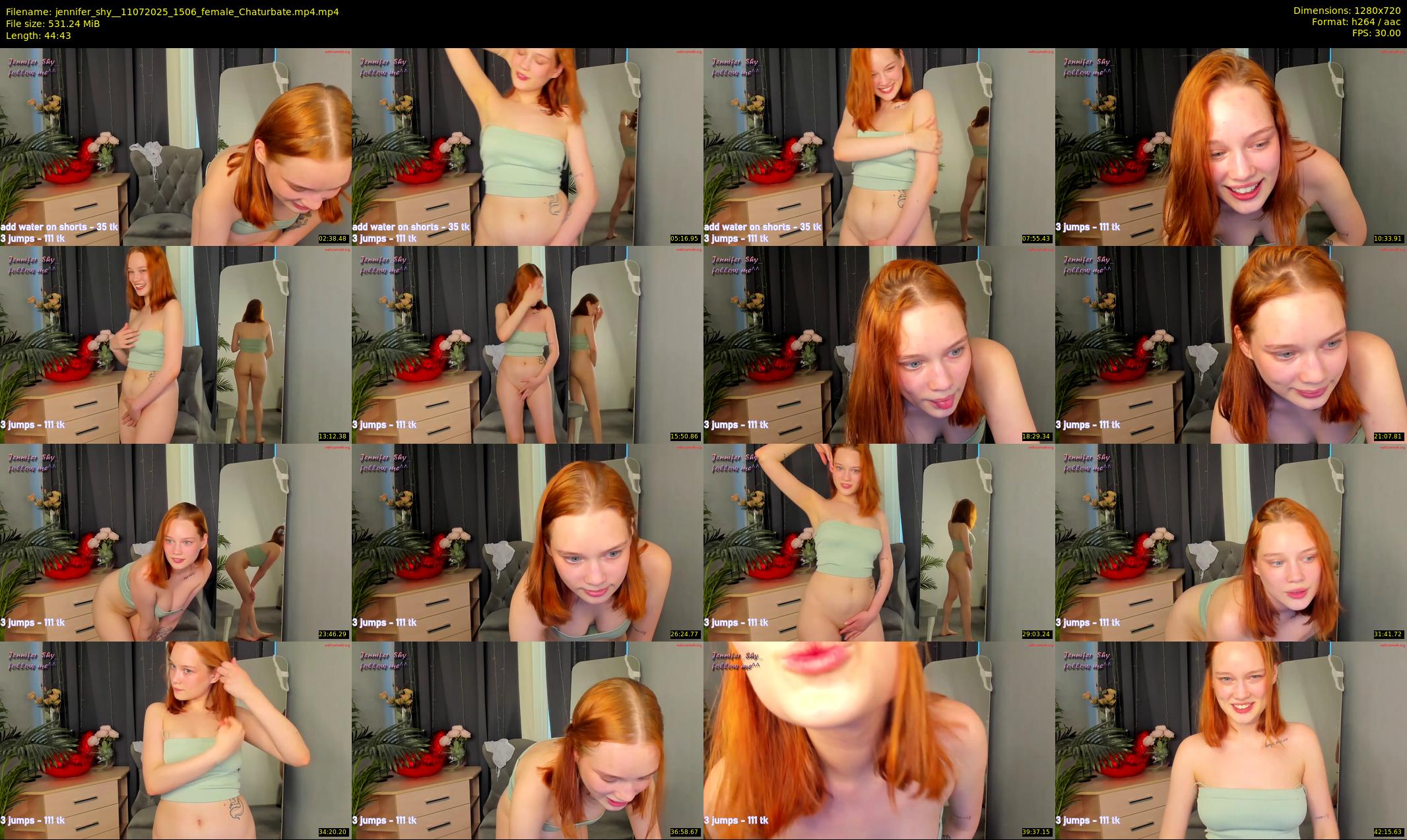 jennifer_shy_ — 45 minute Chaturbate female cam show recording, 720p, Jul 11, 2025