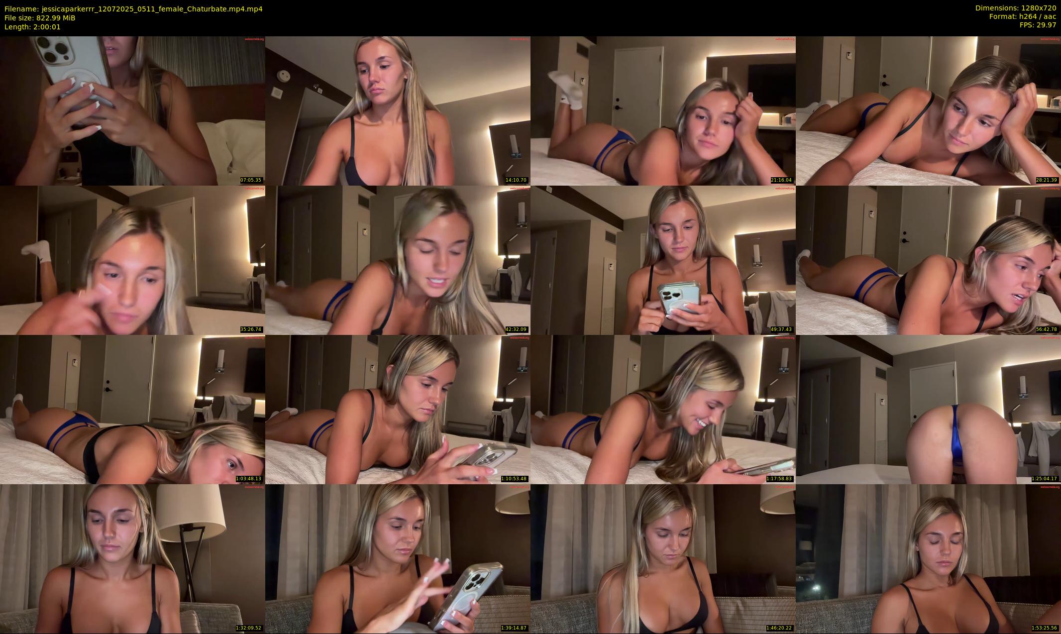 jessicaparkerrr — 121 minute Chaturbate female cam show recording, 720p, Jul 12, 2025