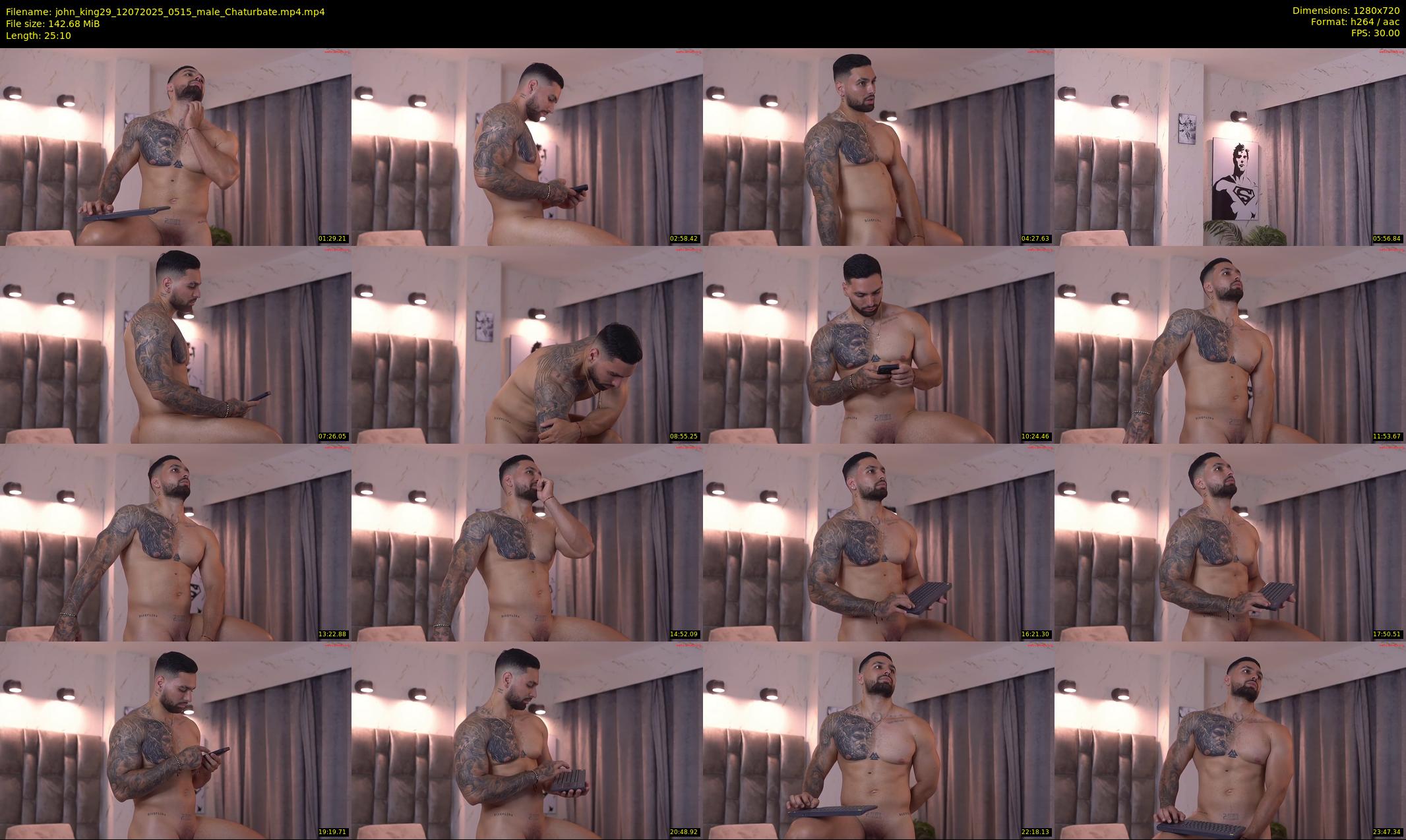 john_king29 — 26 minute Chaturbate male cam show recording, 720p, Jul 12, 2025