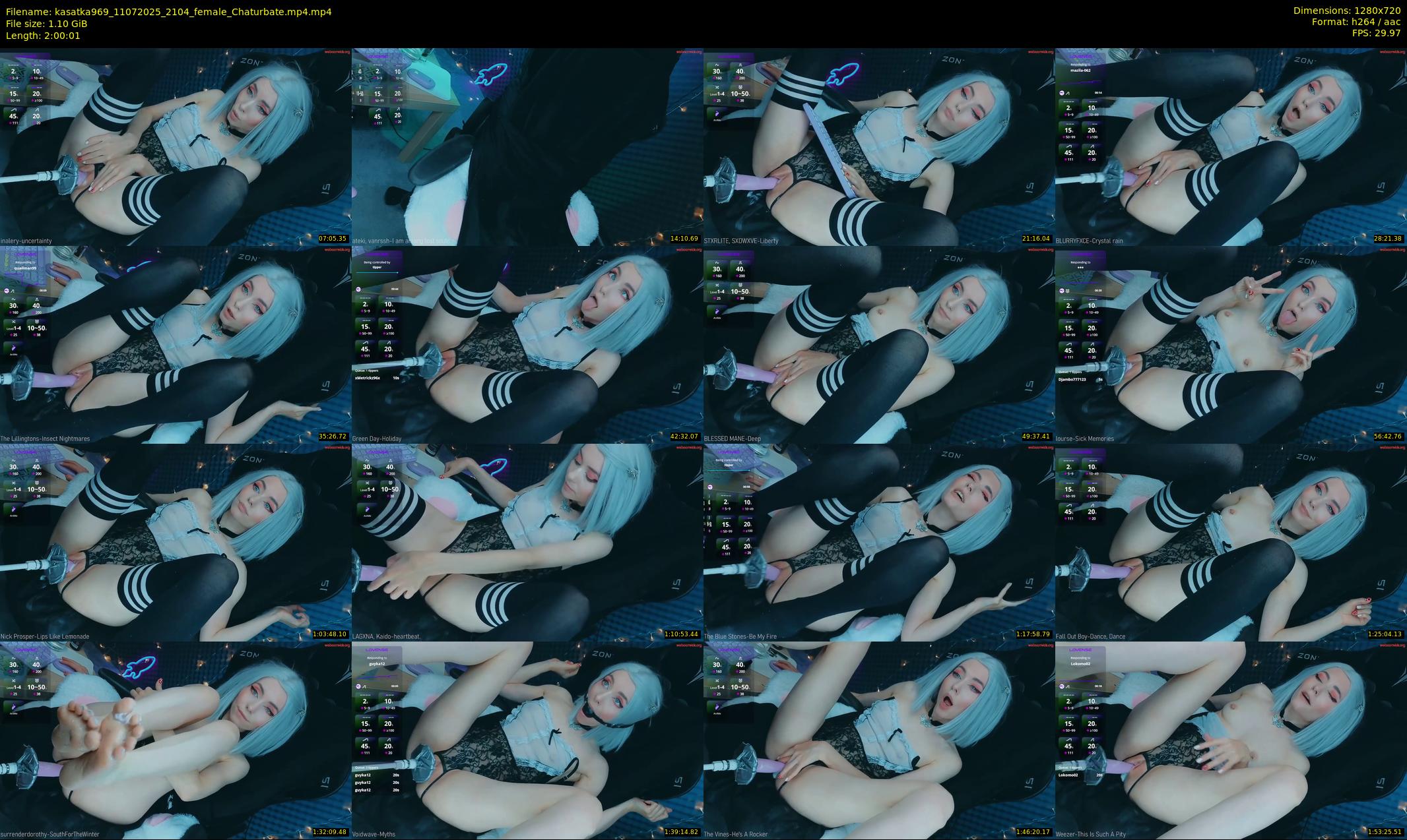 kasatka969 — 121 minute Chaturbate female cam show recording, 720p, Jul 11, 2025