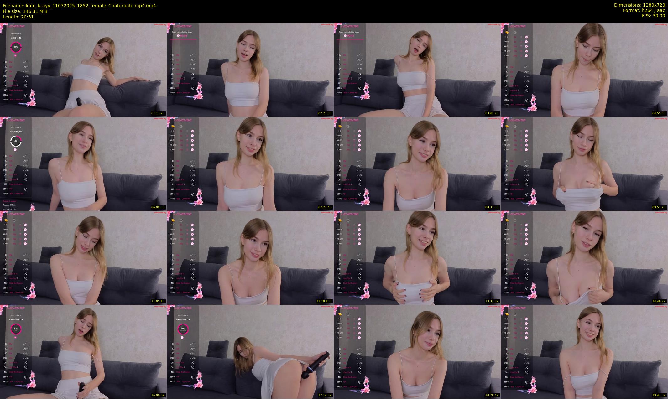 kate_krayy — 21 minute Chaturbate female cam show recording, 720p, Jul 11, 2025
