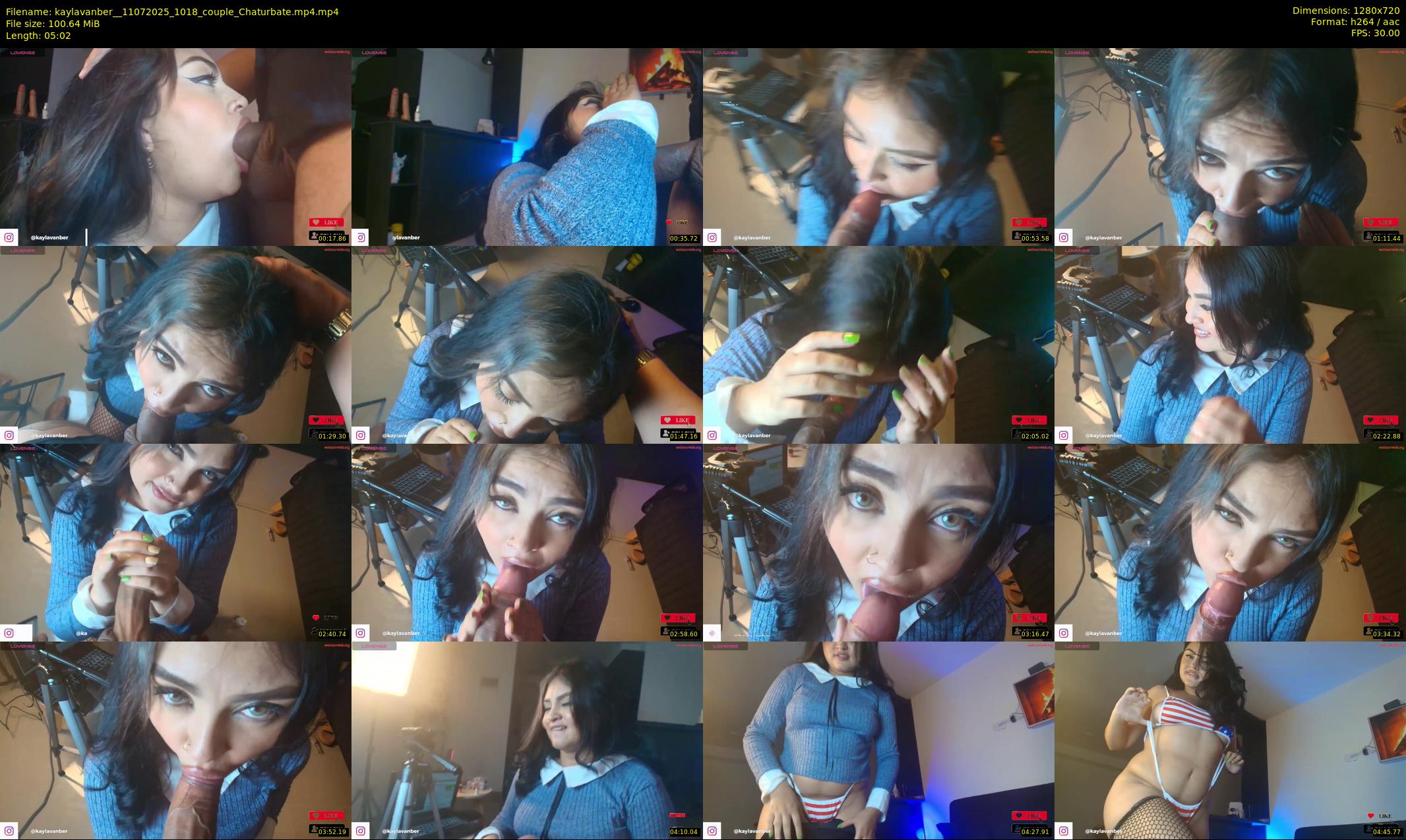 kaylavanber_ — 6 minute Chaturbate couple cam show recording, 720p, Jul 11, 2025