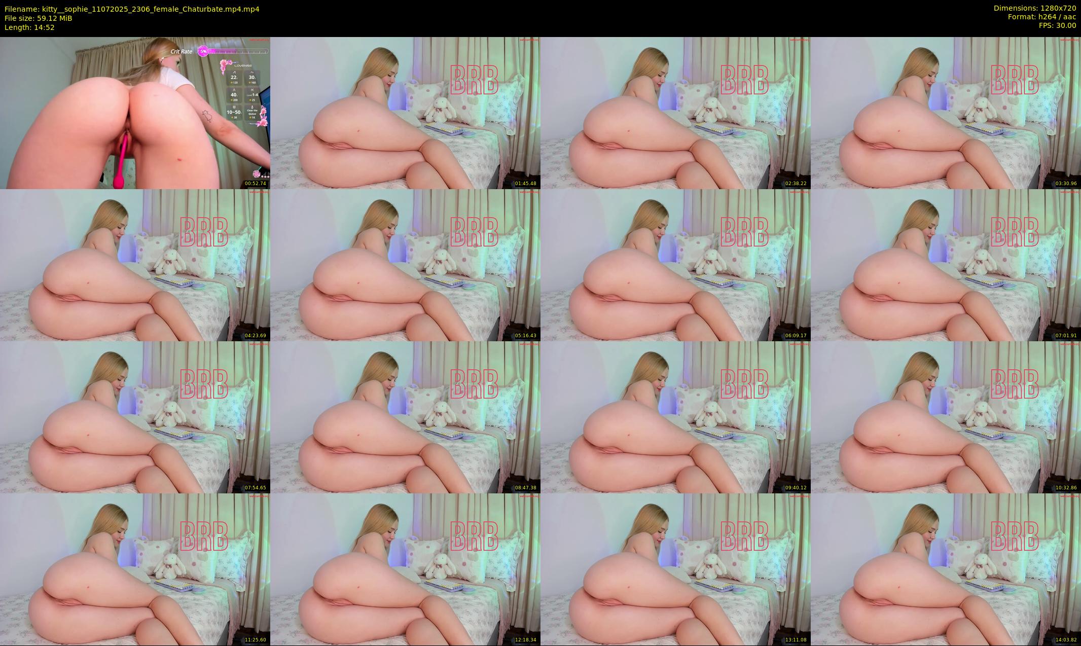 kitty__sophie — 15 minute Chaturbate female cam show recording, 720p, Jul 11, 2025
