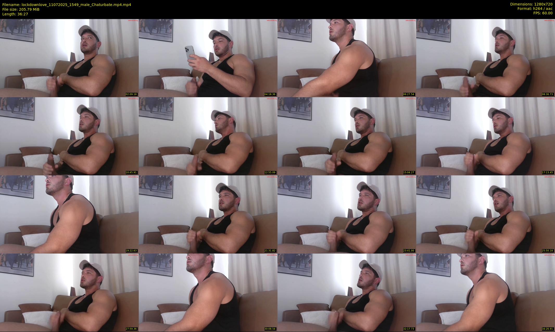 lockdownlove — 37 minute Chaturbate male cam show recording, 720p, Jul 11, 2025