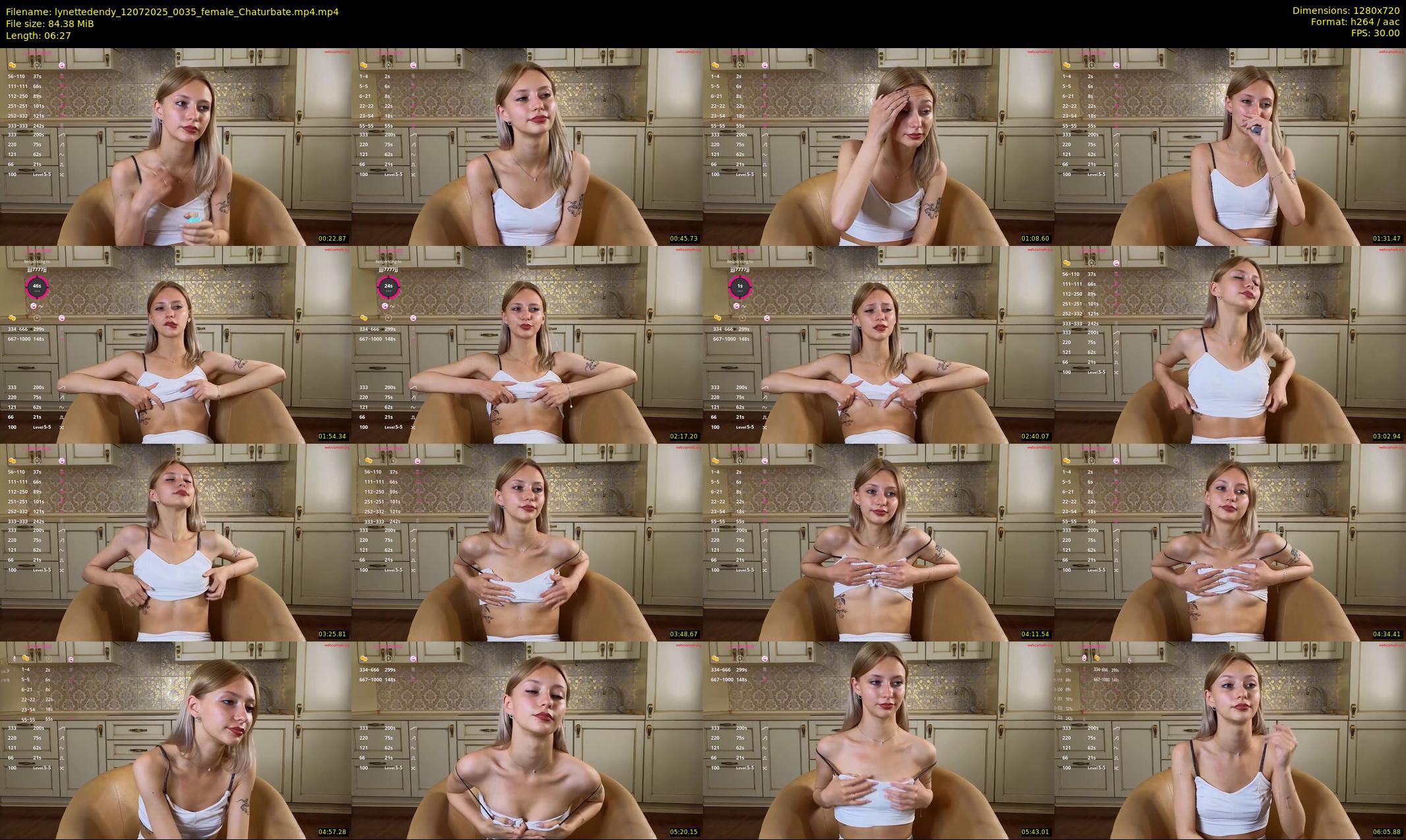 lynettedendy — 7 minute Chaturbate female cam show recording, 720p, Jul 12, 2025