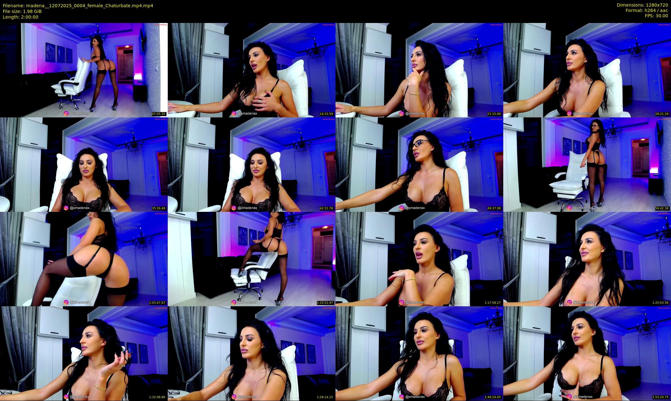 madena_ — 120 minute Chaturbate female cam show recording, 720p, Jul 12, 2025