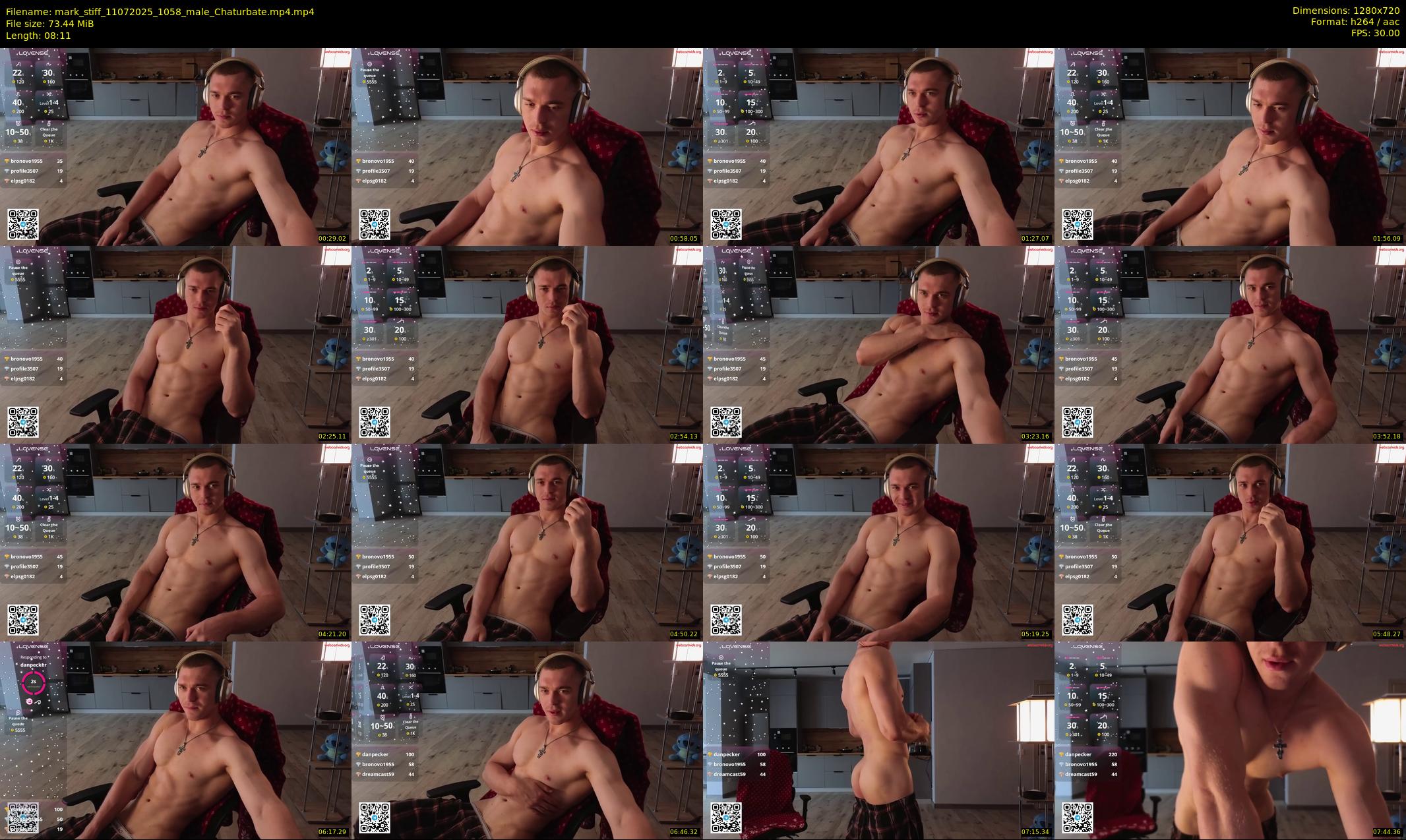 mark_stiff — 9 minute Chaturbate male cam show recording, 720p, Jul 11, 2025