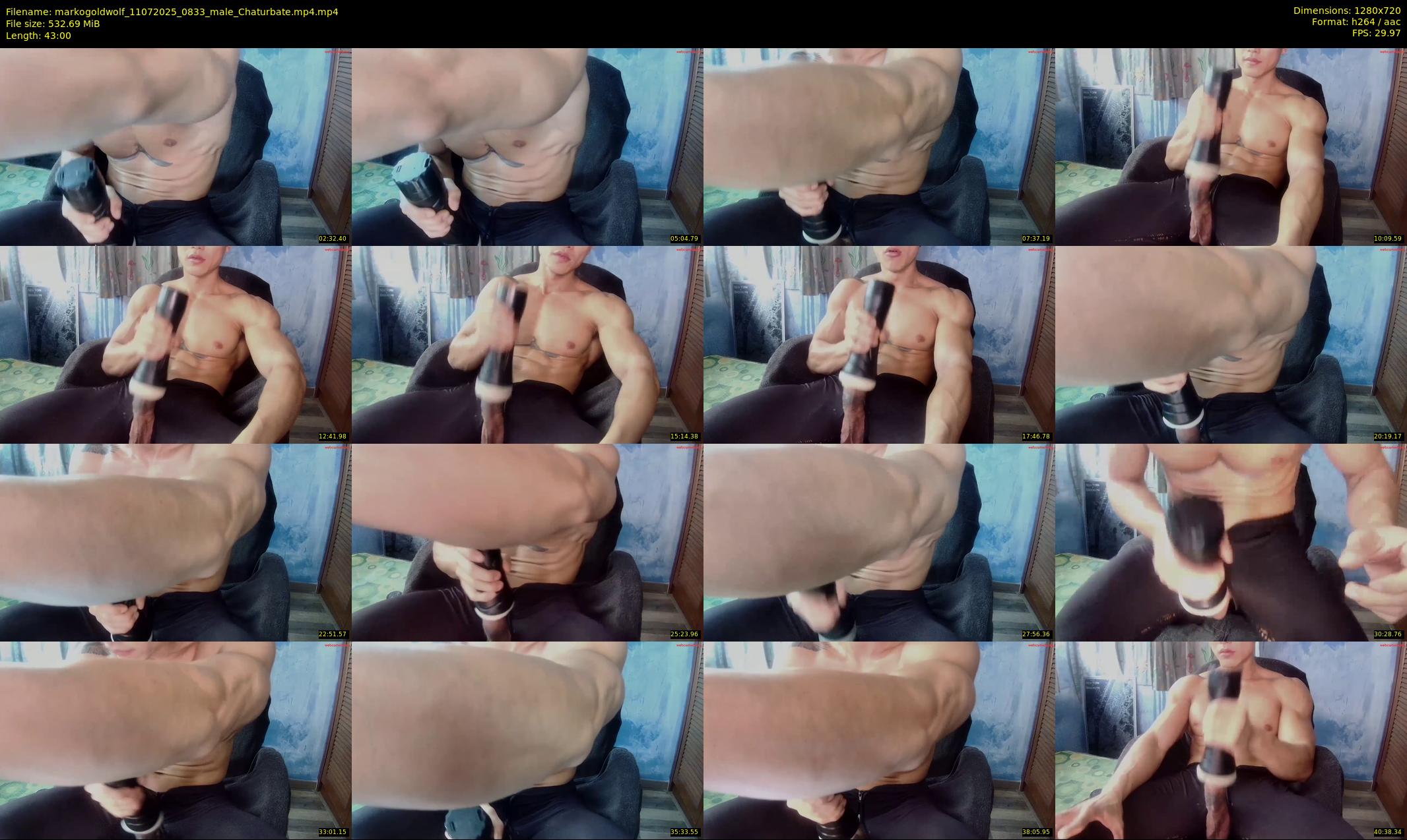 markogoldwolf — 43 minute Chaturbate male cam show recording, 720p, Jul 11, 2025