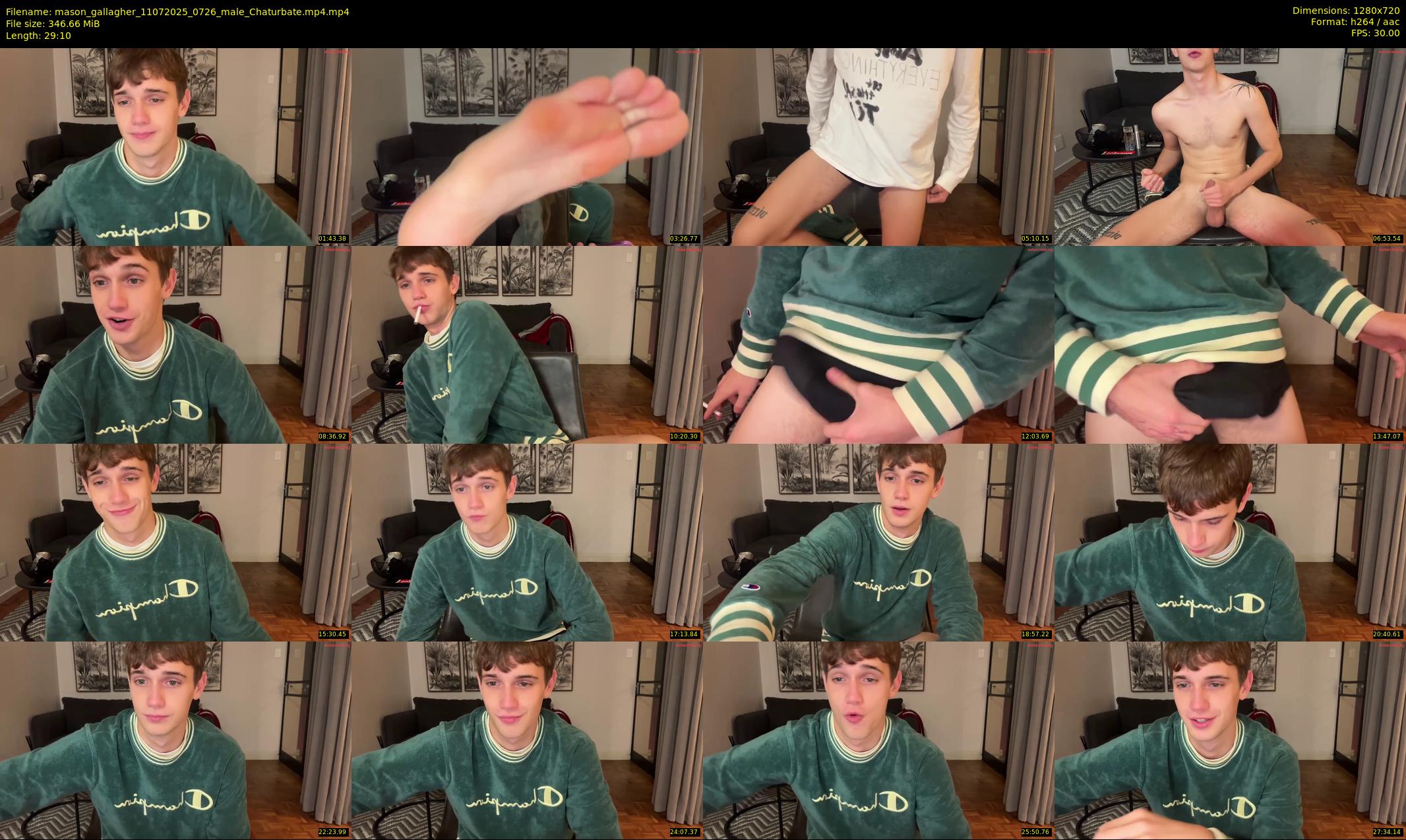 mason_gallagher — 30 minute Chaturbate male cam show recording, 720p, Jul 11, 2025