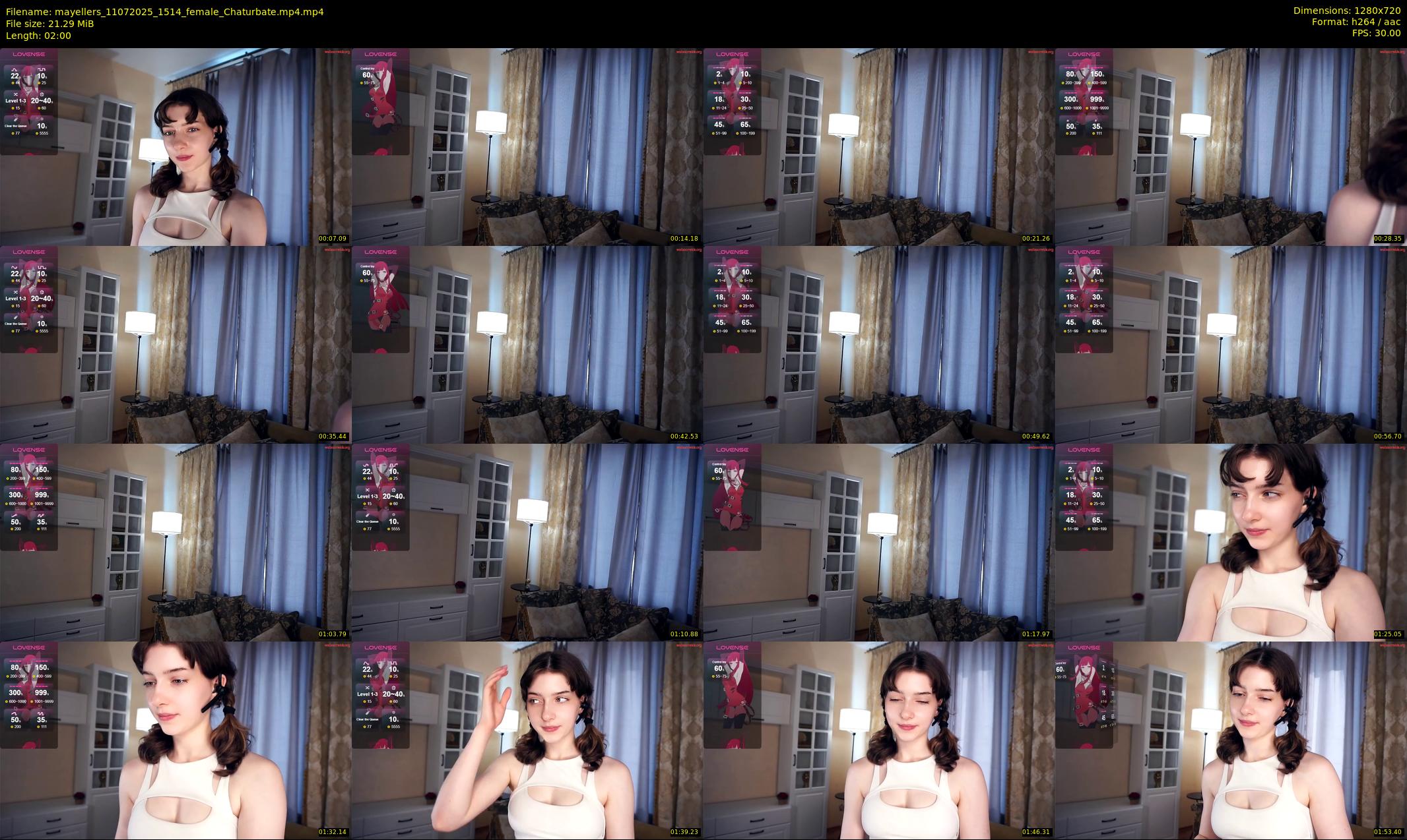 mayellers — 2 minute Chaturbate female cam show recording, 720p, Jul 11, 2025