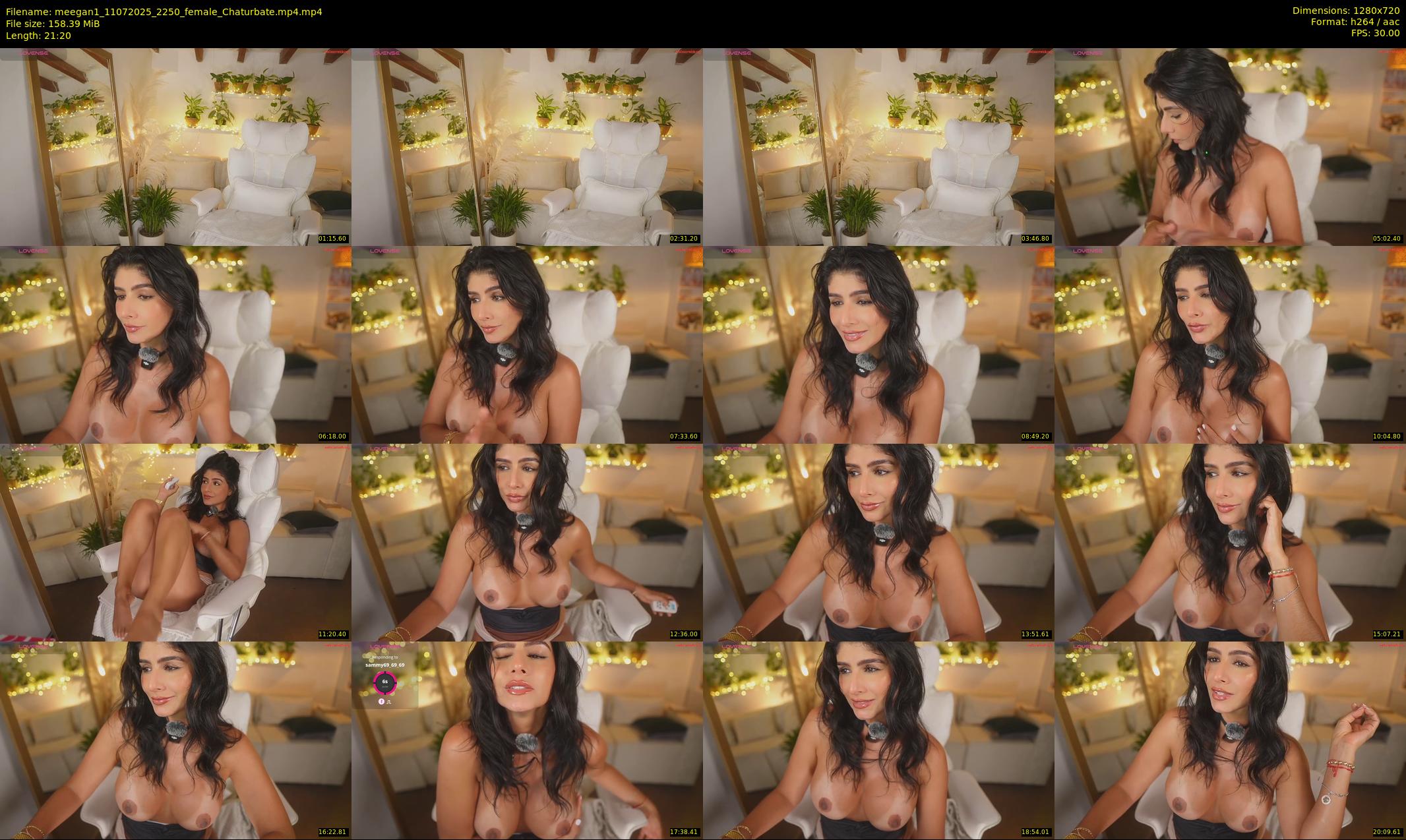 meegan1 — 22 minute Chaturbate female cam show recording, 720p, Jul 11, 2025