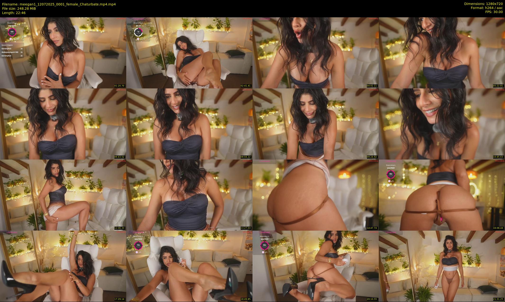 meegan1 — 23 minute Chaturbate female cam show recording, 720p, Jul 12, 2025