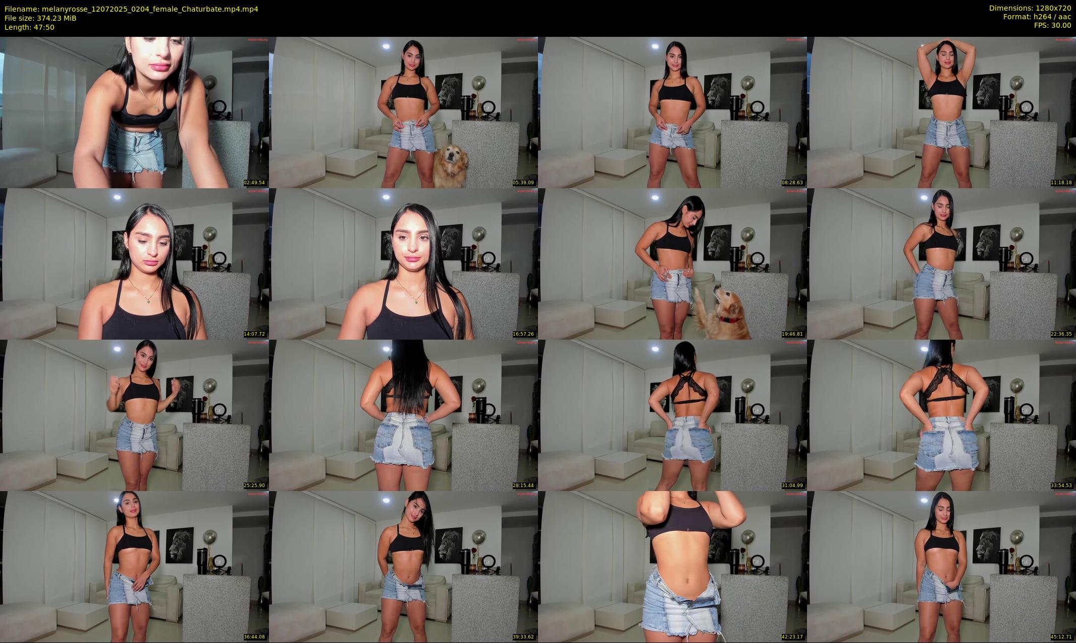 melanyrosse — 48 minute Chaturbate female cam show recording, 720p, Jul 12, 2025