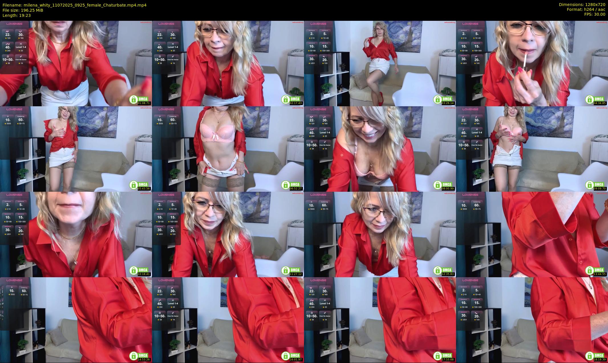 milena_whity — 20 minute Chaturbate female cam show recording, 720p, Jul 11, 2025