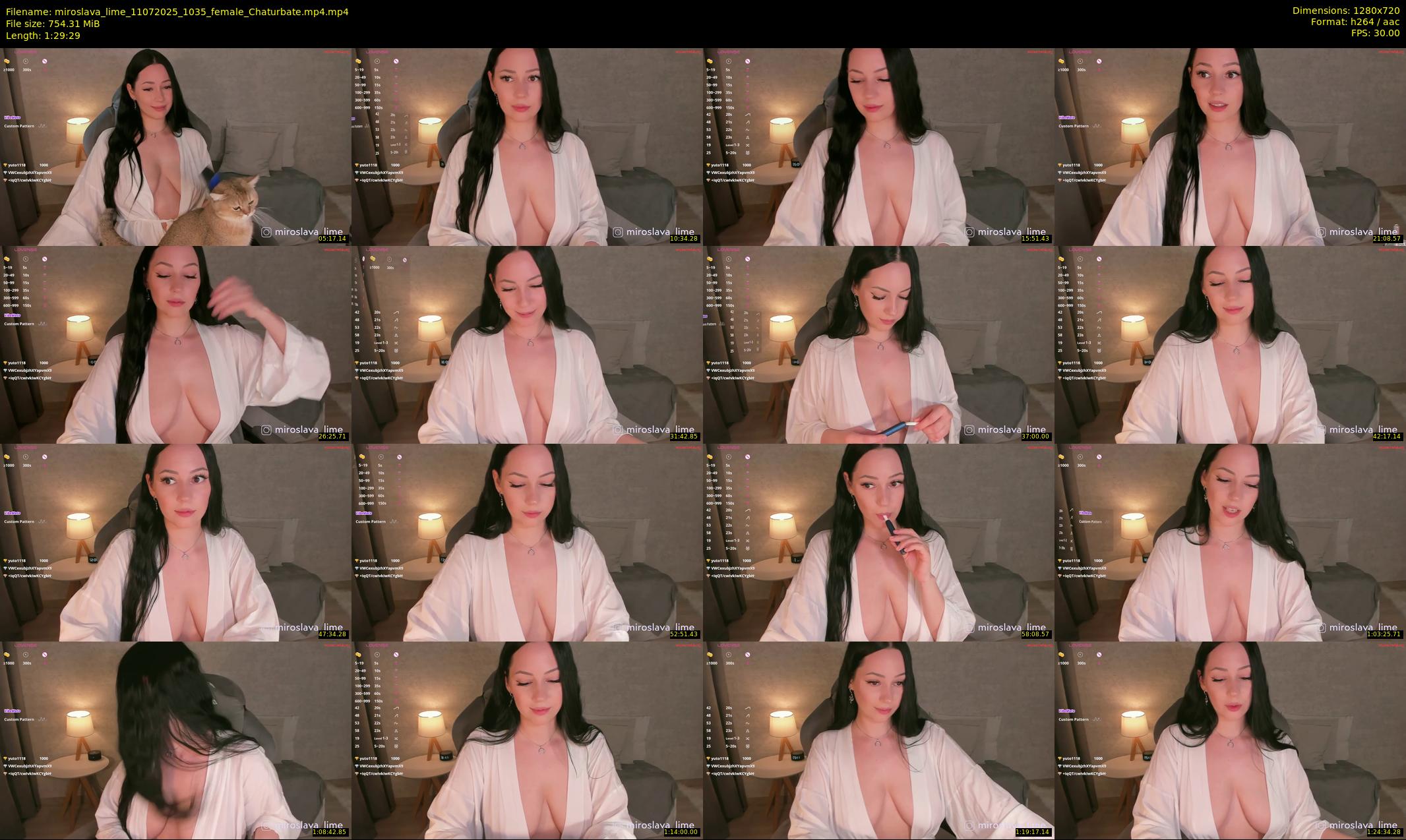 miroslava_lime — 90 minute Chaturbate female cam show recording, 720p, Jul 11, 2025