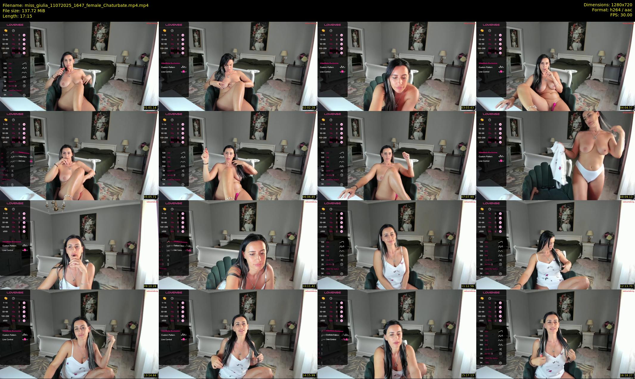 miss_giulia — 18 minute Chaturbate female cam show recording, 720p, Jul 11, 2025