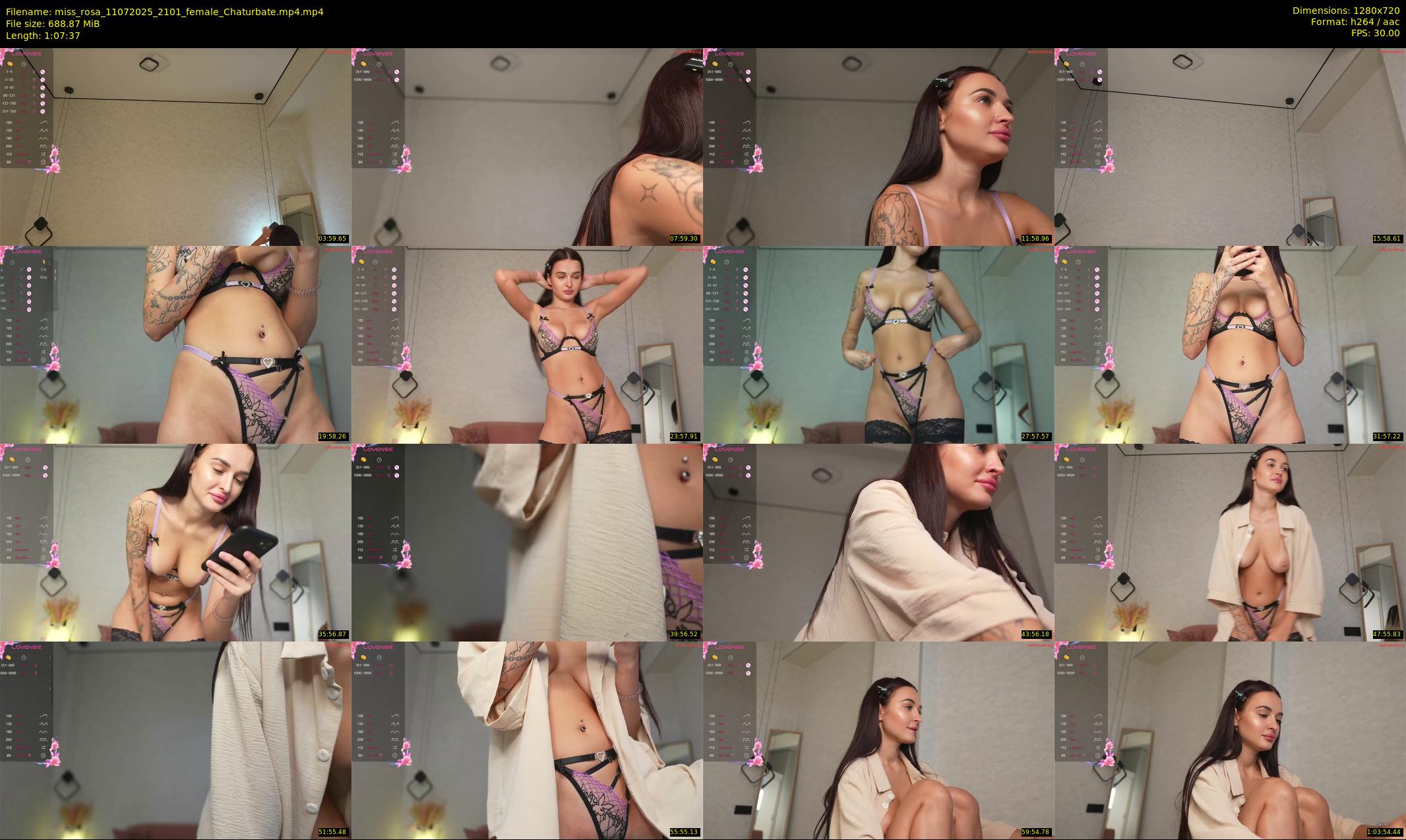 miss_rosa — 68 minute Chaturbate female cam show recording, 720p, Jul 11, 2025