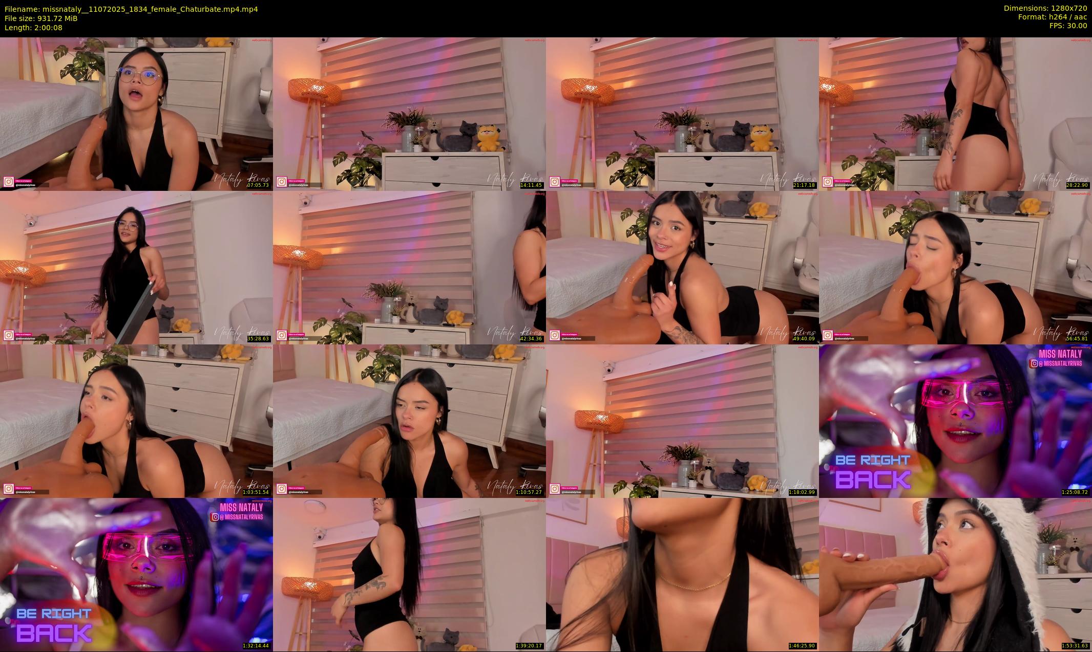 missnataly_ — 121 minute Chaturbate female cam show recording, 720p, Jul 11, 2025