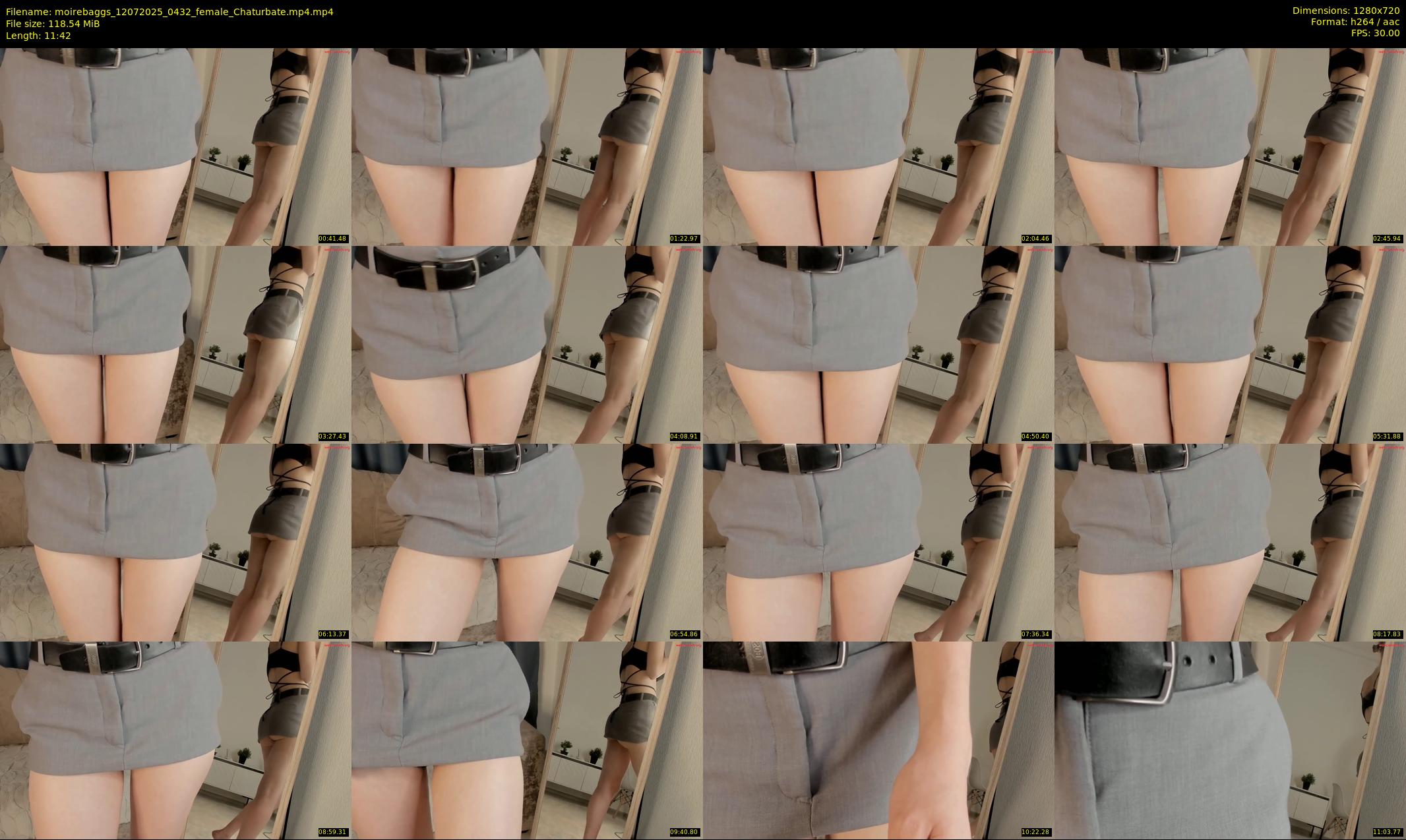 moirebaggs — 12 minute Chaturbate female cam show recording, 720p, Jul 12, 2025