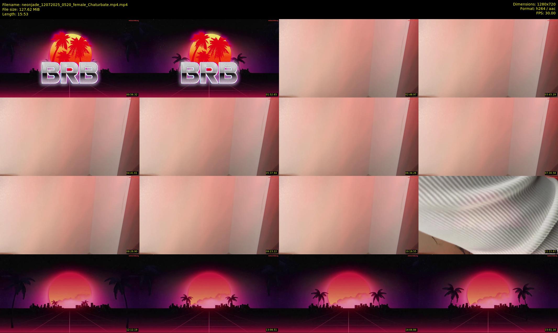 neonjade — 16 minute Chaturbate female cam show recording, 720p, Jul 12, 2025