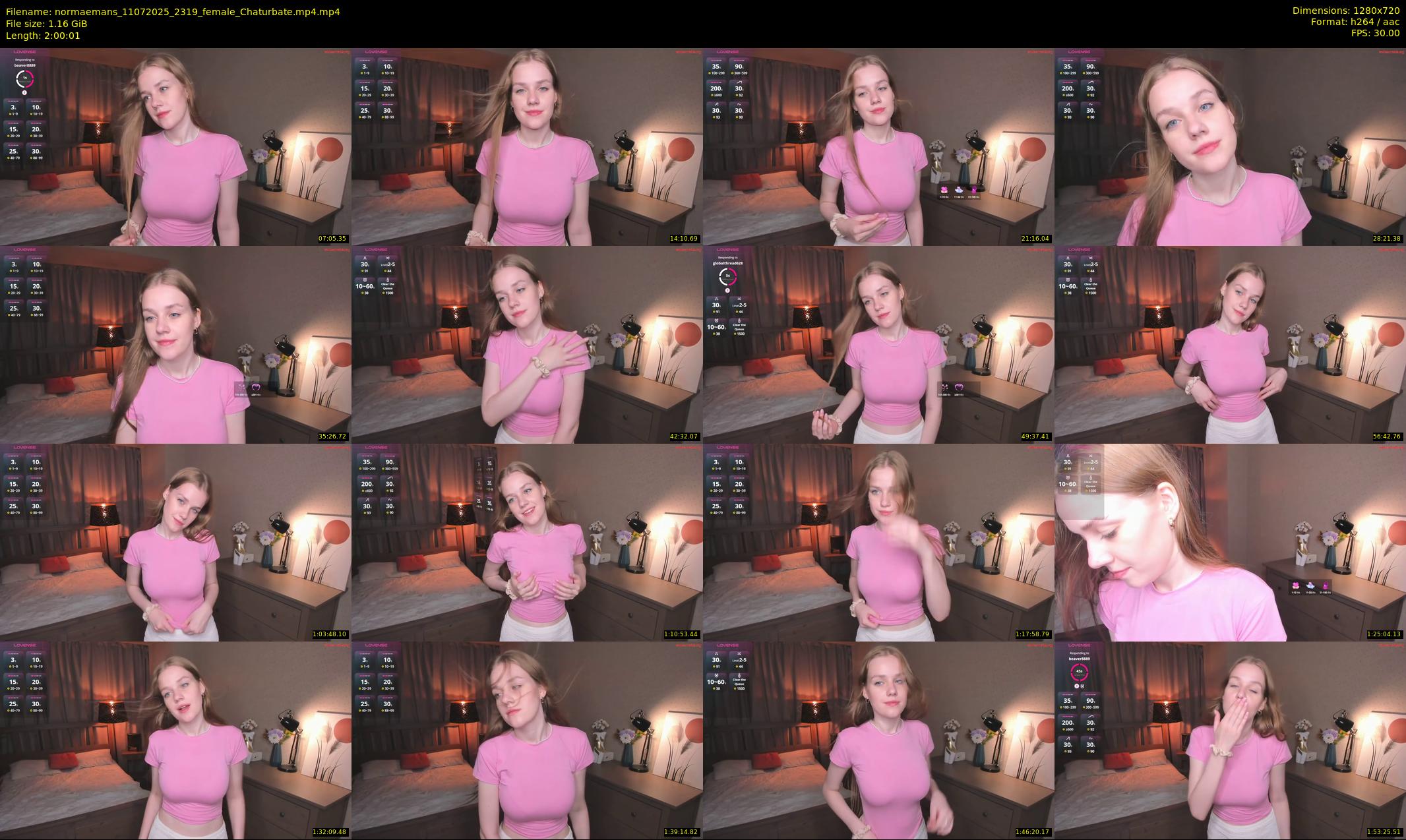 normaemans — 121 minute Chaturbate female cam show recording, 720p, Jul 11, 2025