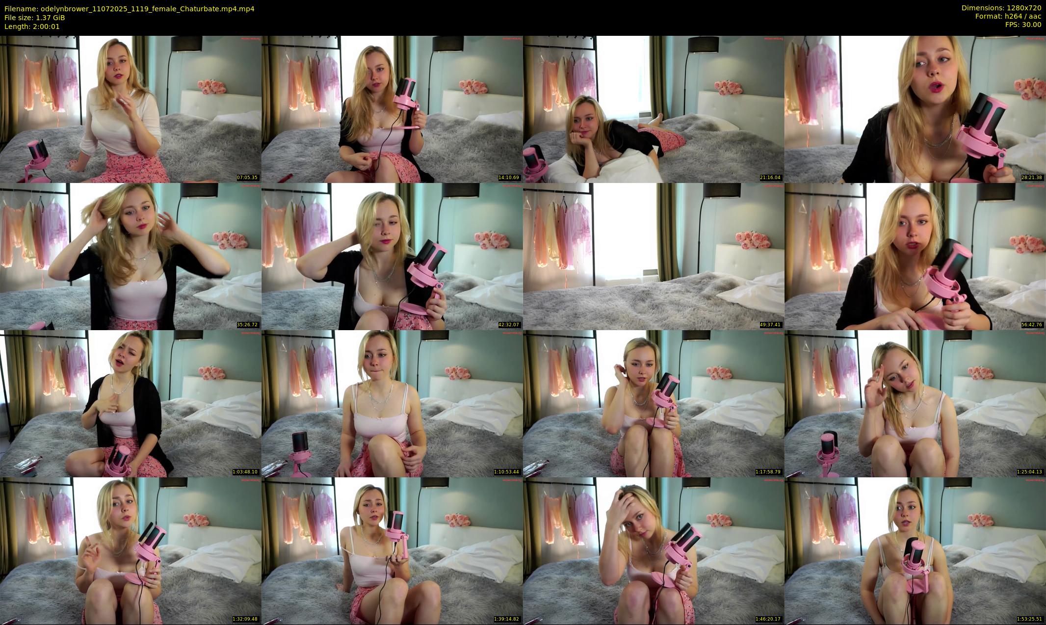 odelynbrower — 121 minute Chaturbate female cam show recording, 720p, Jul 11, 2025