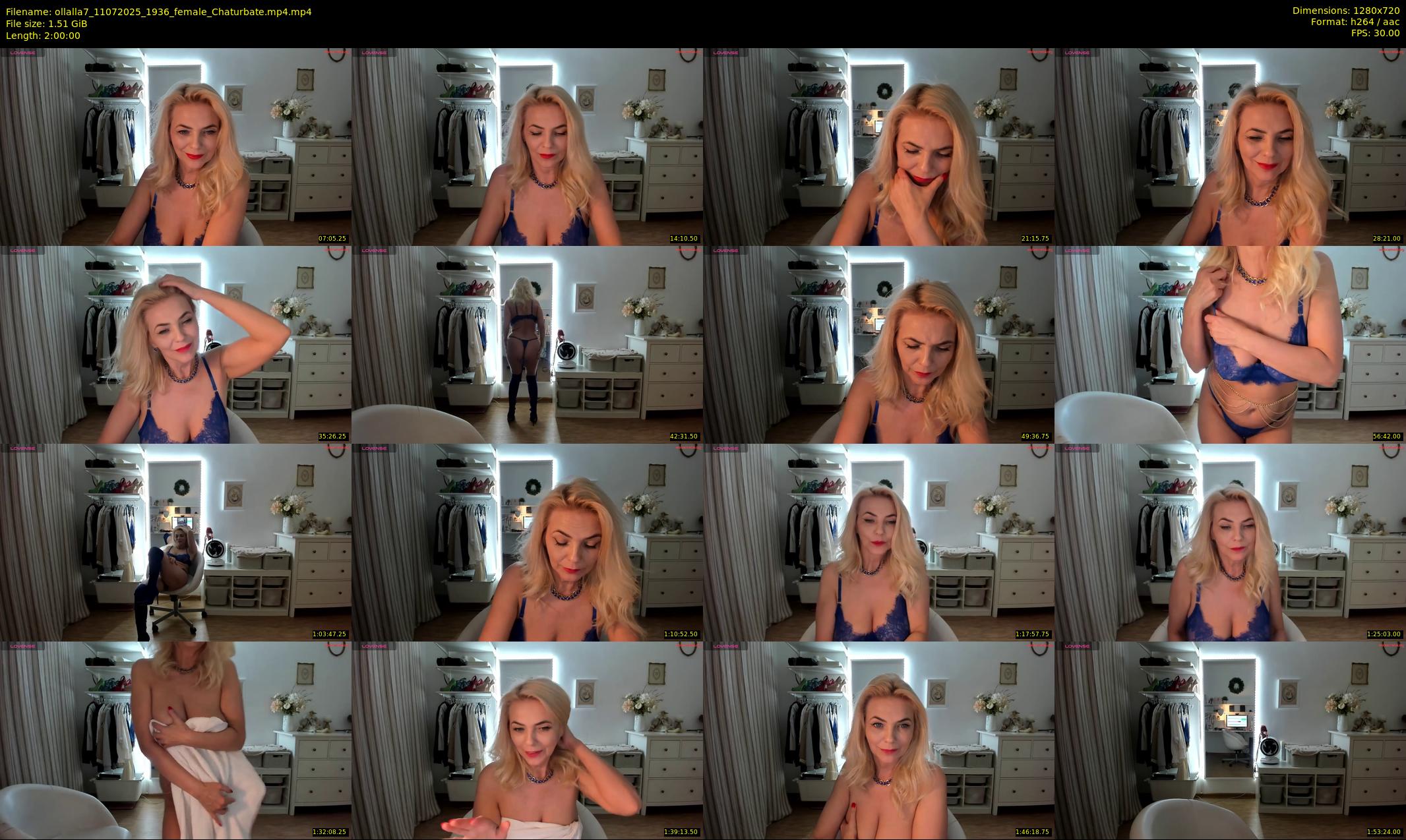 ollalla7 — 120 minute Chaturbate female cam show recording, 720p, Jul 11, 2025