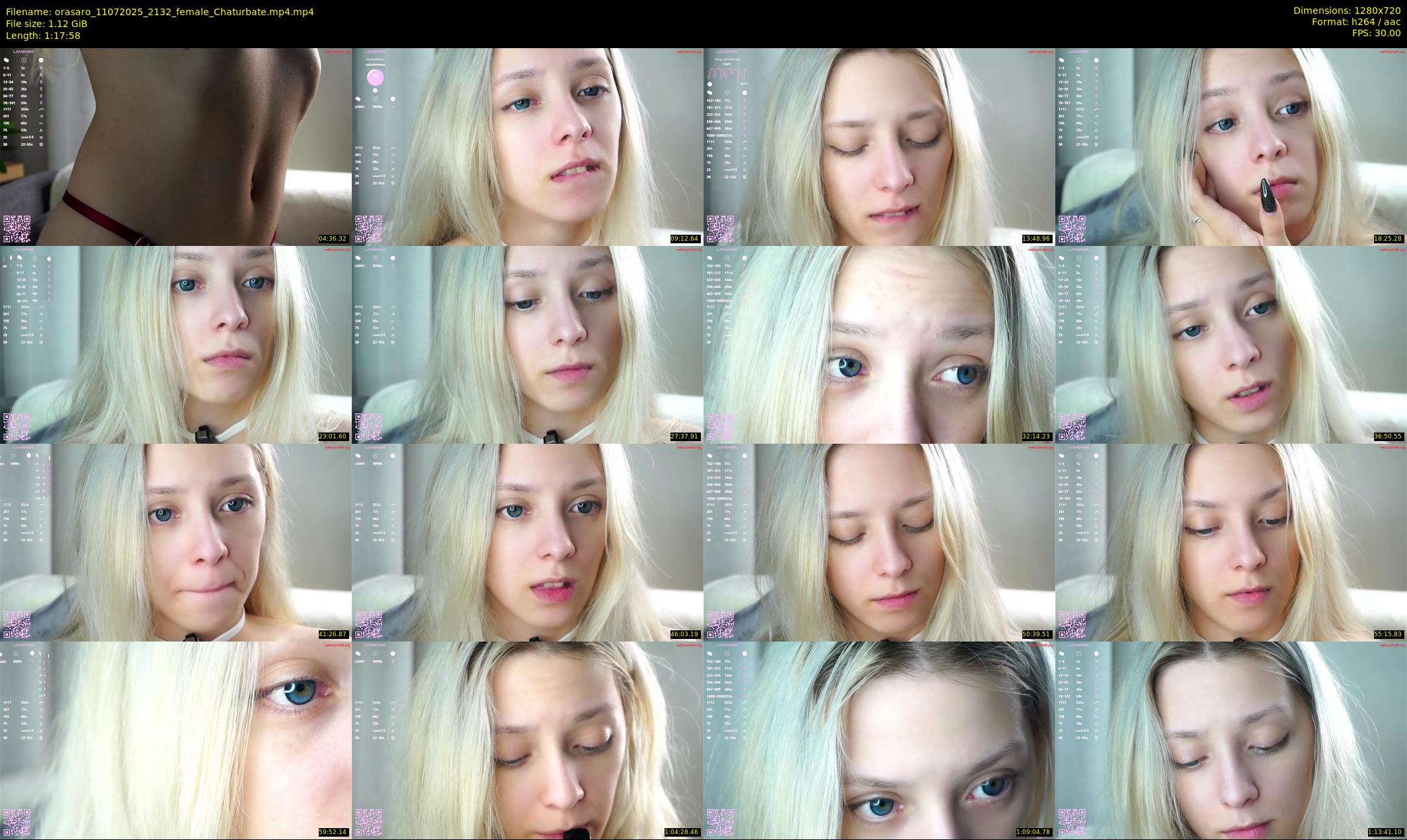 orasaro — 78 minute Chaturbate female cam show recording, 720p, Jul 11, 2025