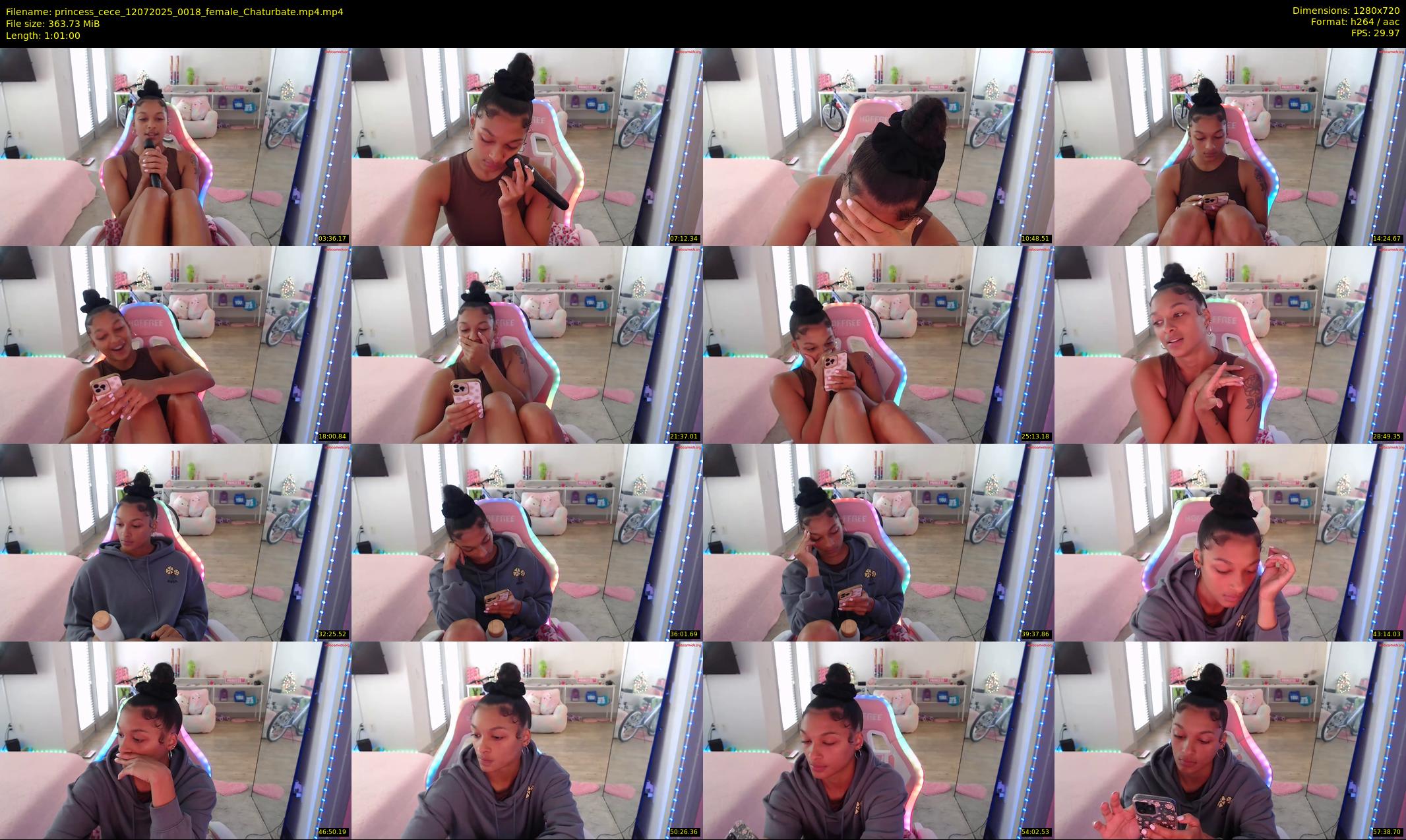 princess_cece — 61 minute Chaturbate female cam show recording, 720p, Jul 12, 2025