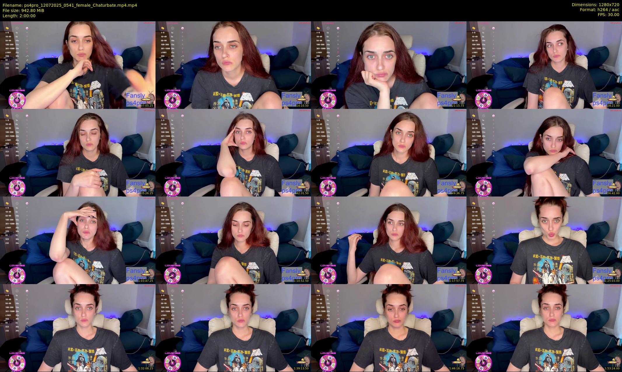 ps4pro — 120 minute Chaturbate female cam show recording, 720p, Jul 12, 2025