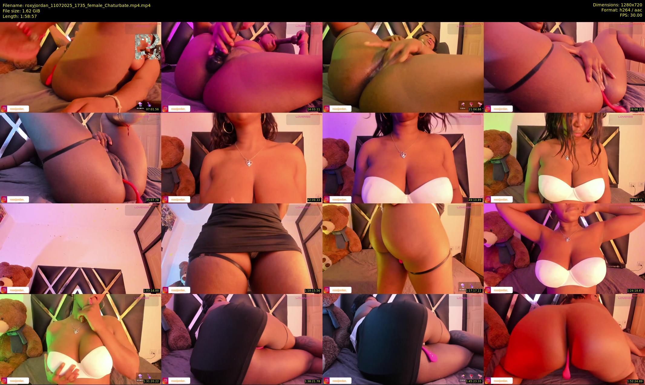 roxyjordan — 119 minute Chaturbate female cam show recording, 720p, Jul 11, 2025