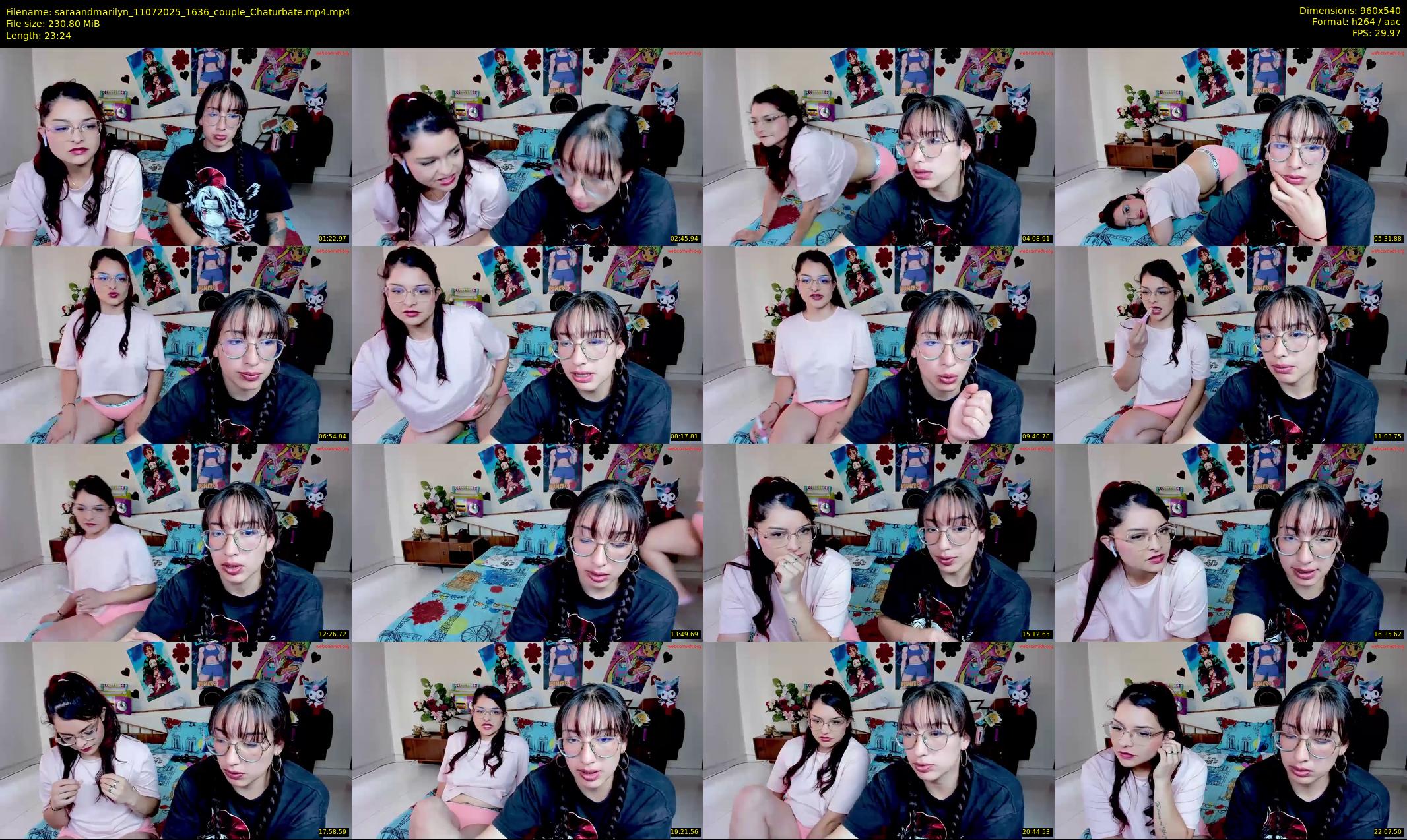 saraandmarilyn — 24 minute Chaturbate couple cam show recording, 480p, Jul 11, 2025