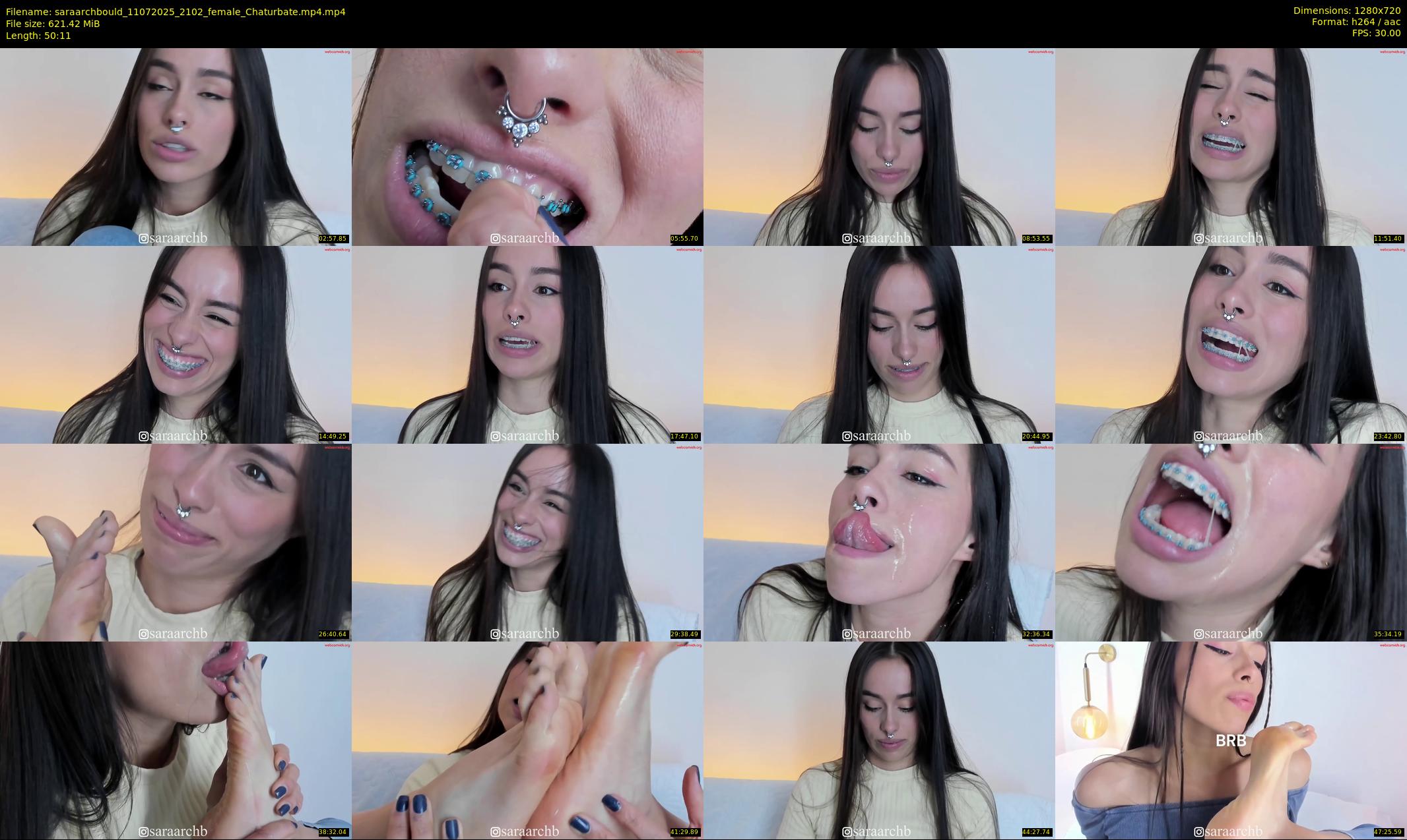 saraarchbould — 51 minute Chaturbate female cam show recording, 720p, Jul 11, 2025