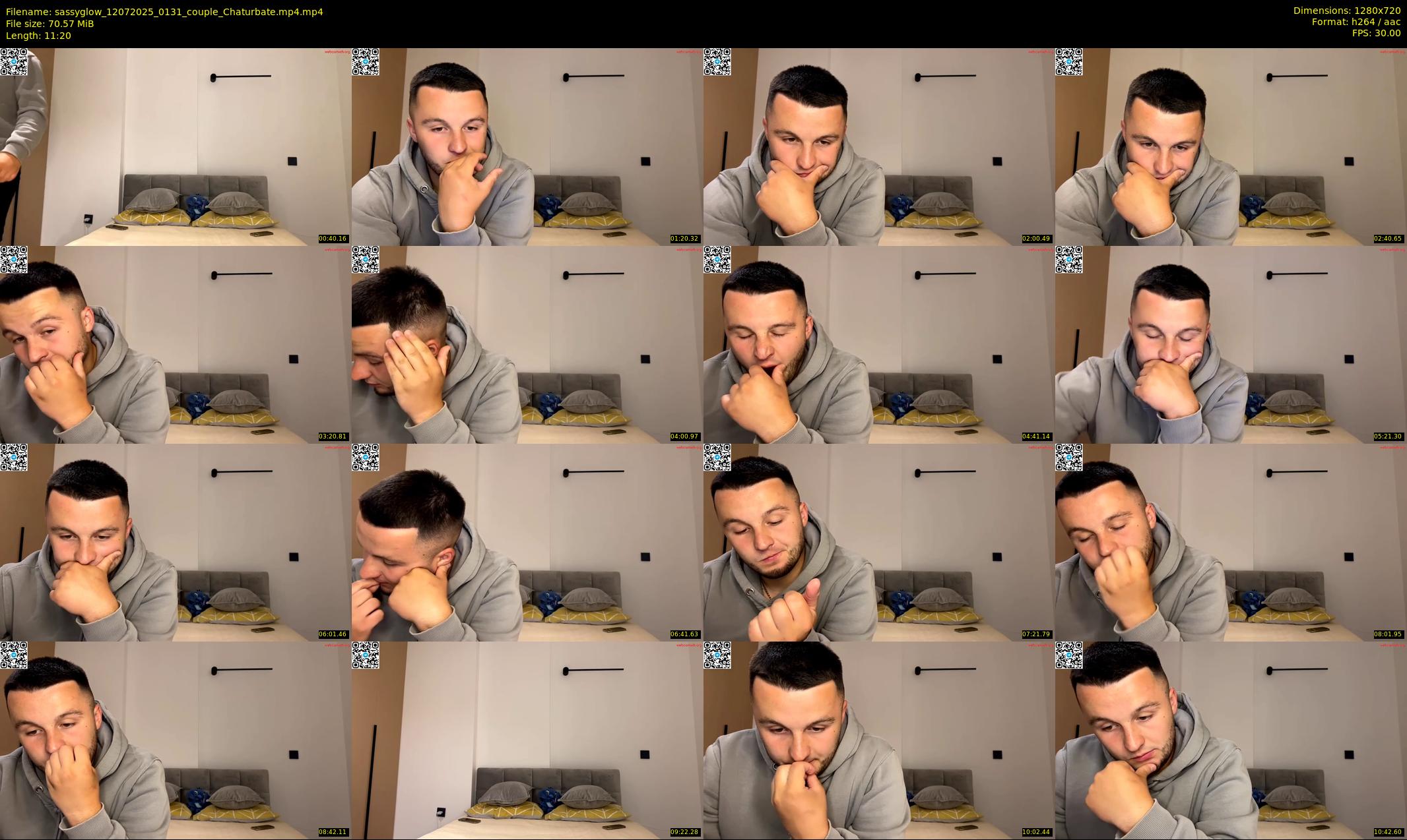 sassyglow — 12 minute Chaturbate couple cam show recording, 720p, Jul 12, 2025