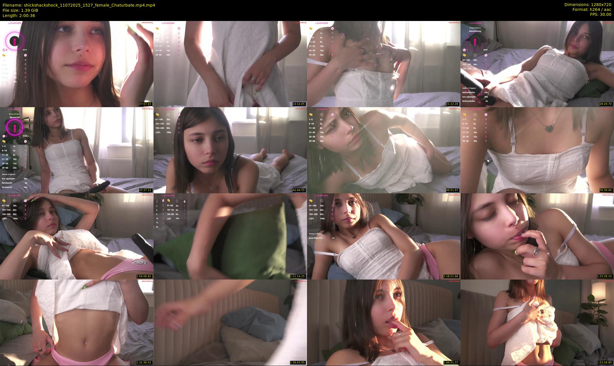 shickshackshock — 121 minute Chaturbate female cam show recording, 720p, Jul 11, 2025
