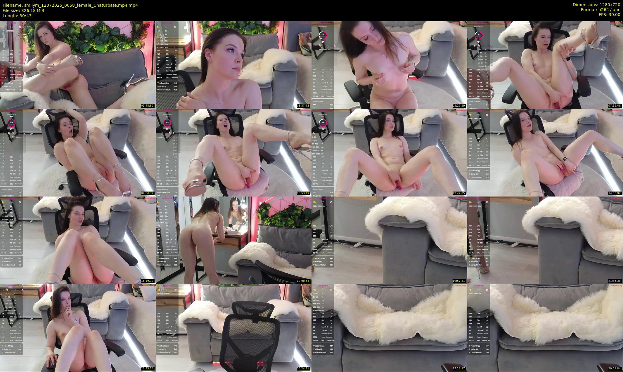 smilym — 31 minute Chaturbate female cam show recording, 720p, Jul 12, 2025