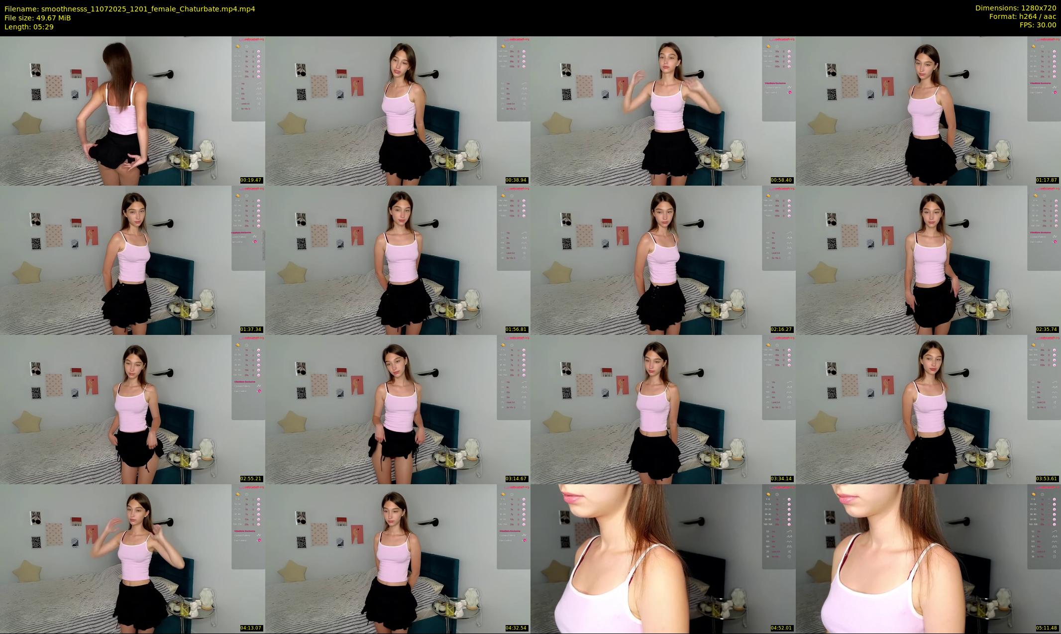 smoothnesss — 6 minute Chaturbate female cam show recording, 720p, Jul 11, 2025