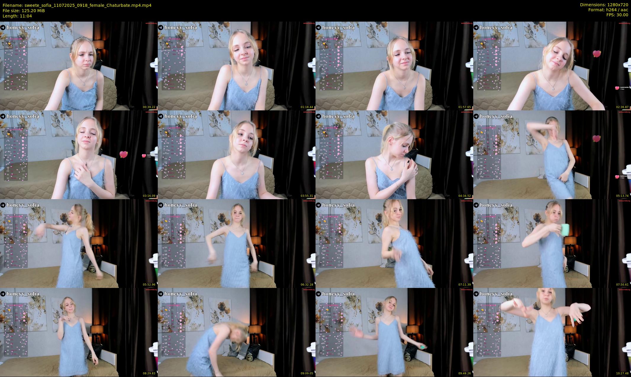 sweete_sofia — 12 minute Chaturbate female cam show recording, 720p, Jul 11, 2025