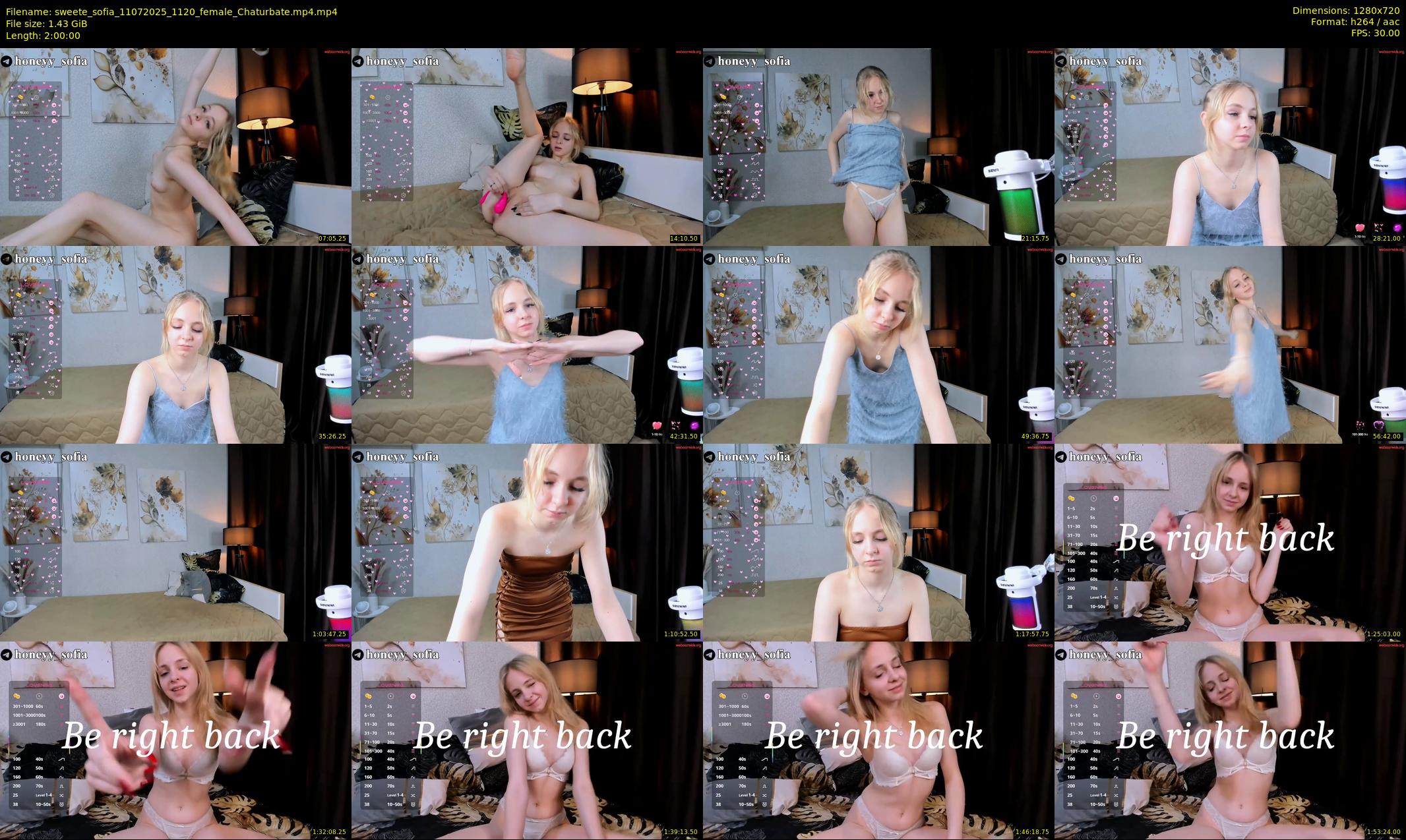 sweete_sofia — 120 minute Chaturbate female cam show recording, 720p, Jul 11, 2025