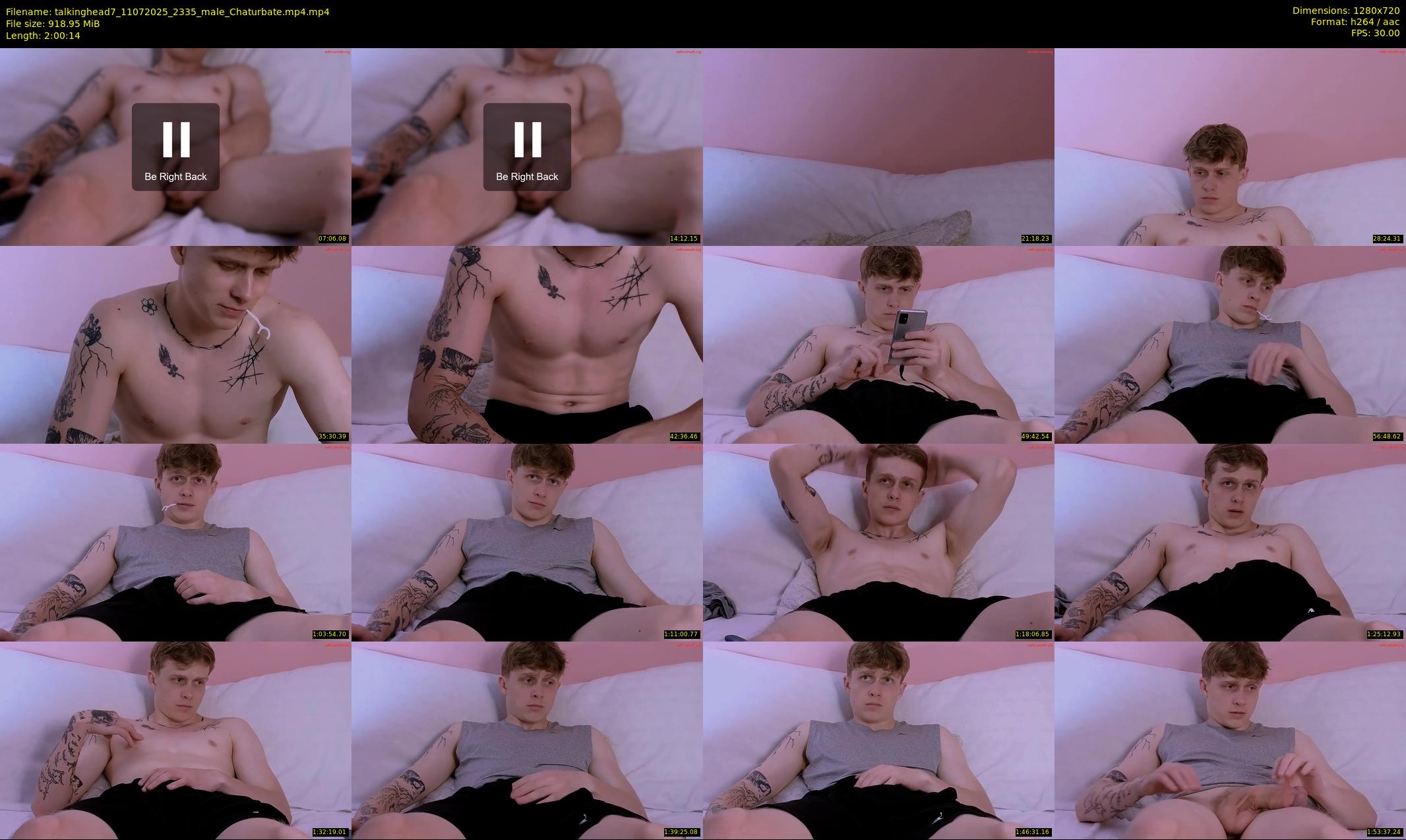 talkinghead7 — 121 minute Chaturbate male cam show recording, 720p, Jul 11, 2025