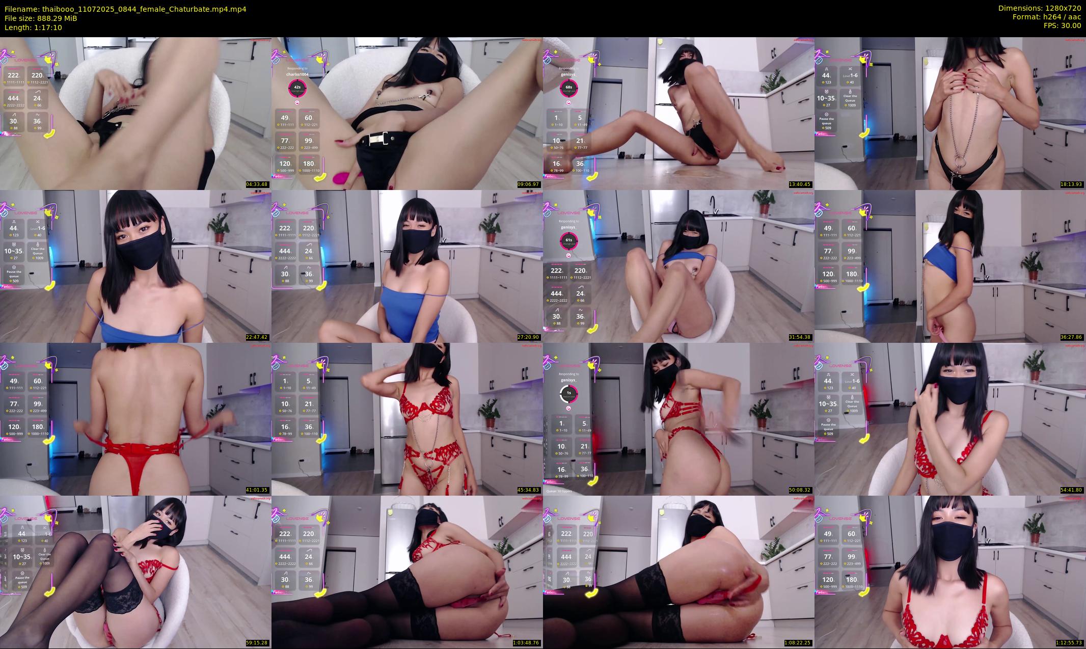 thaibooo — 78 minute Chaturbate female cam show recording, 720p, Jul 11, 2025