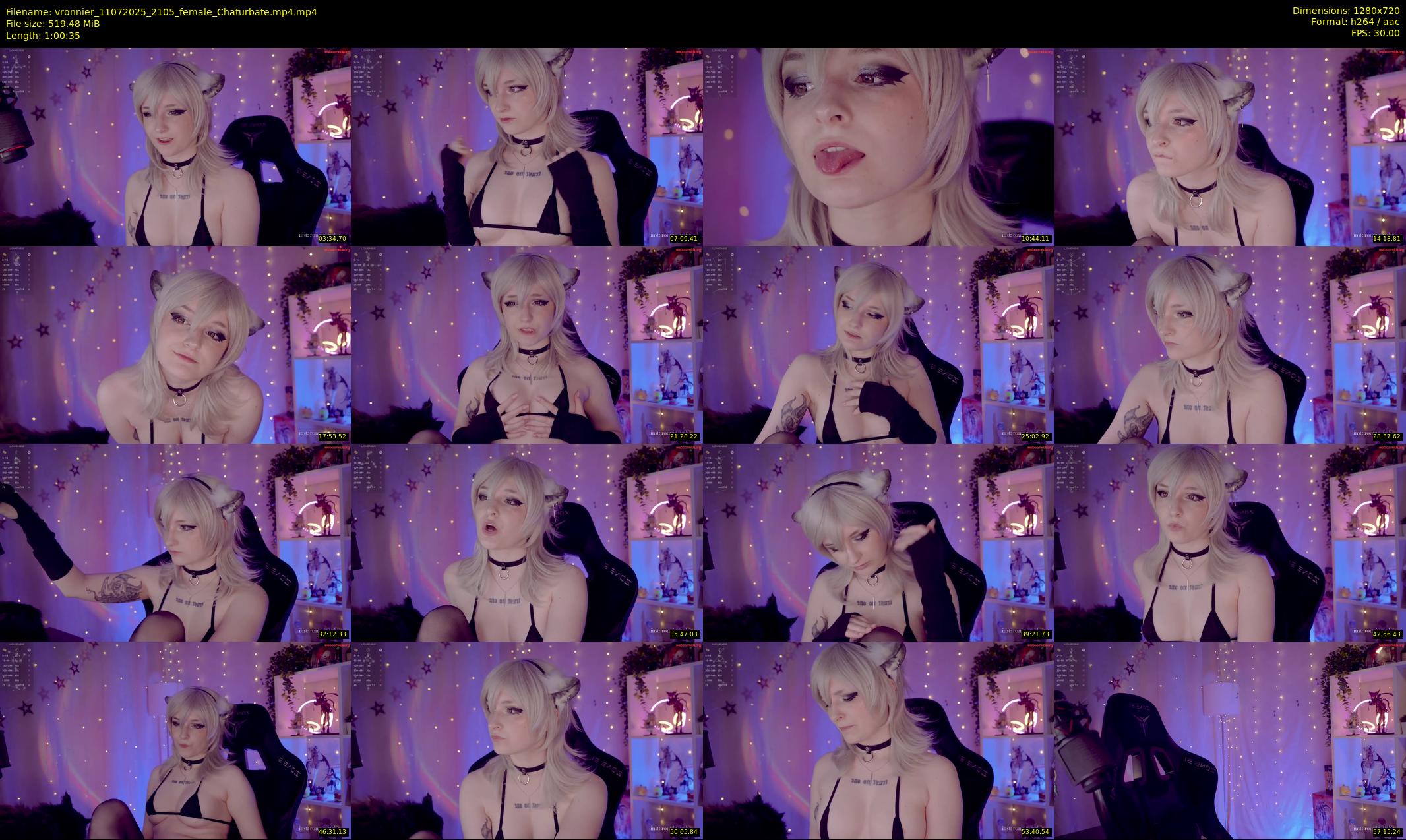 vronnier — 61 minute Chaturbate female cam show recording, 720p, Jul 11, 2025