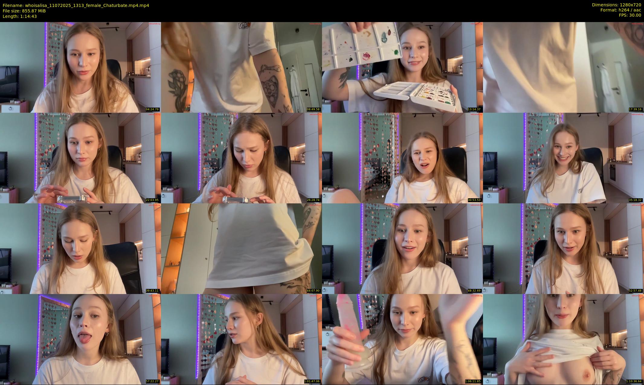 whoisalisa — 75 minute Chaturbate female cam show recording, 720p, Jul 11, 2025