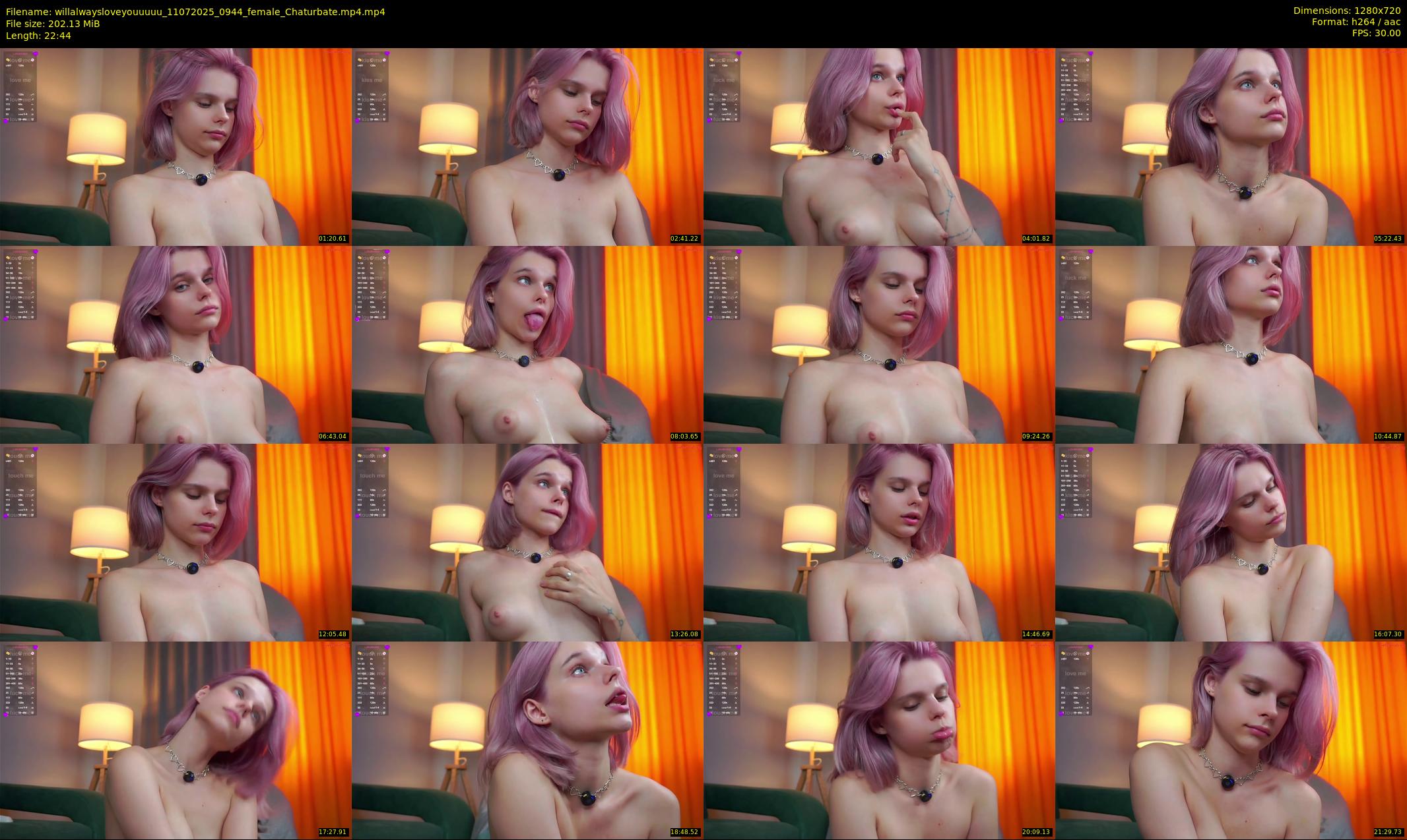 willalwaysloveyouuuuu — 23 minute Chaturbate female cam show recording, 720p, Jul 11, 2025