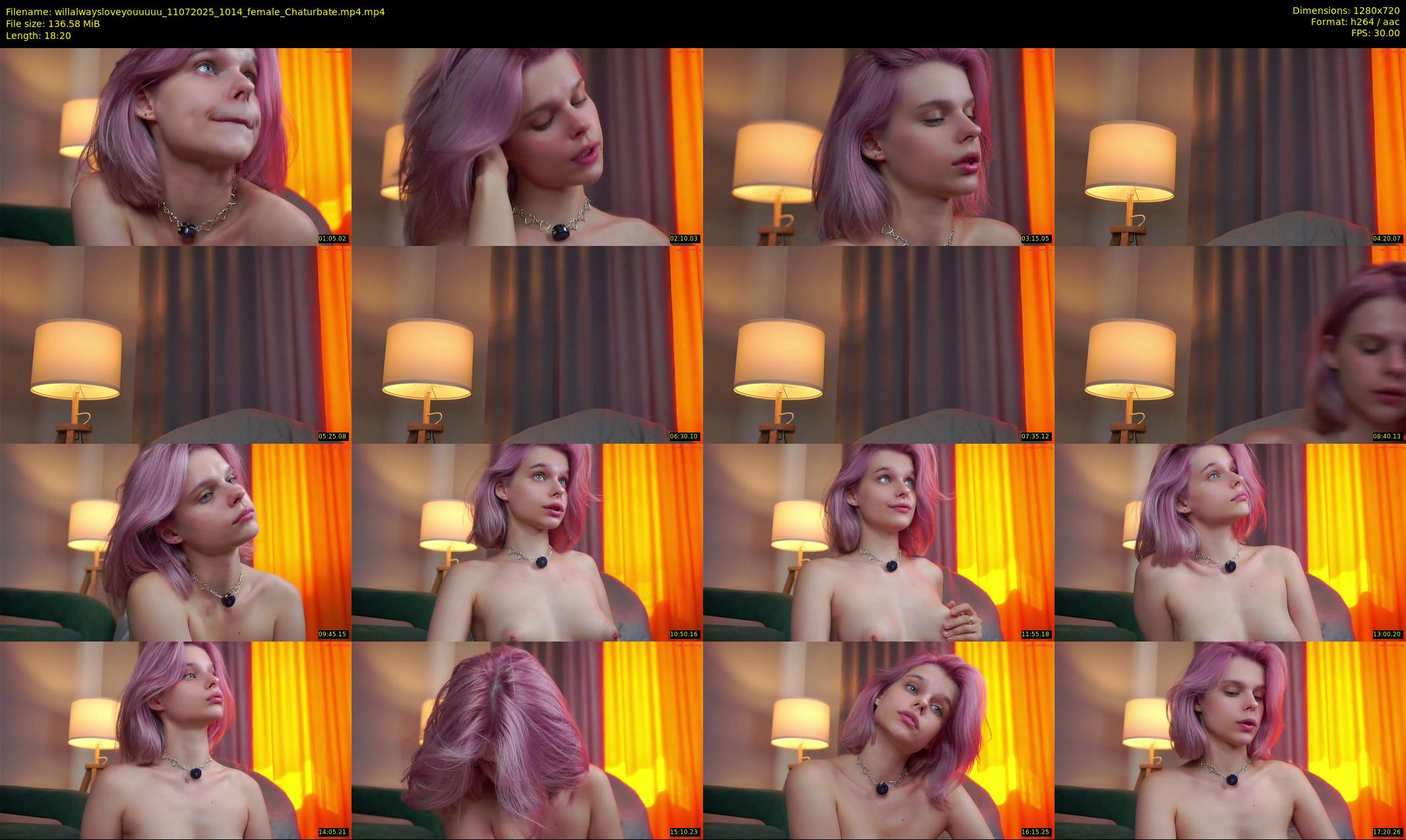 willalwaysloveyouuuuu — 19 minute Chaturbate female cam show recording, 720p, Jul 11, 2025