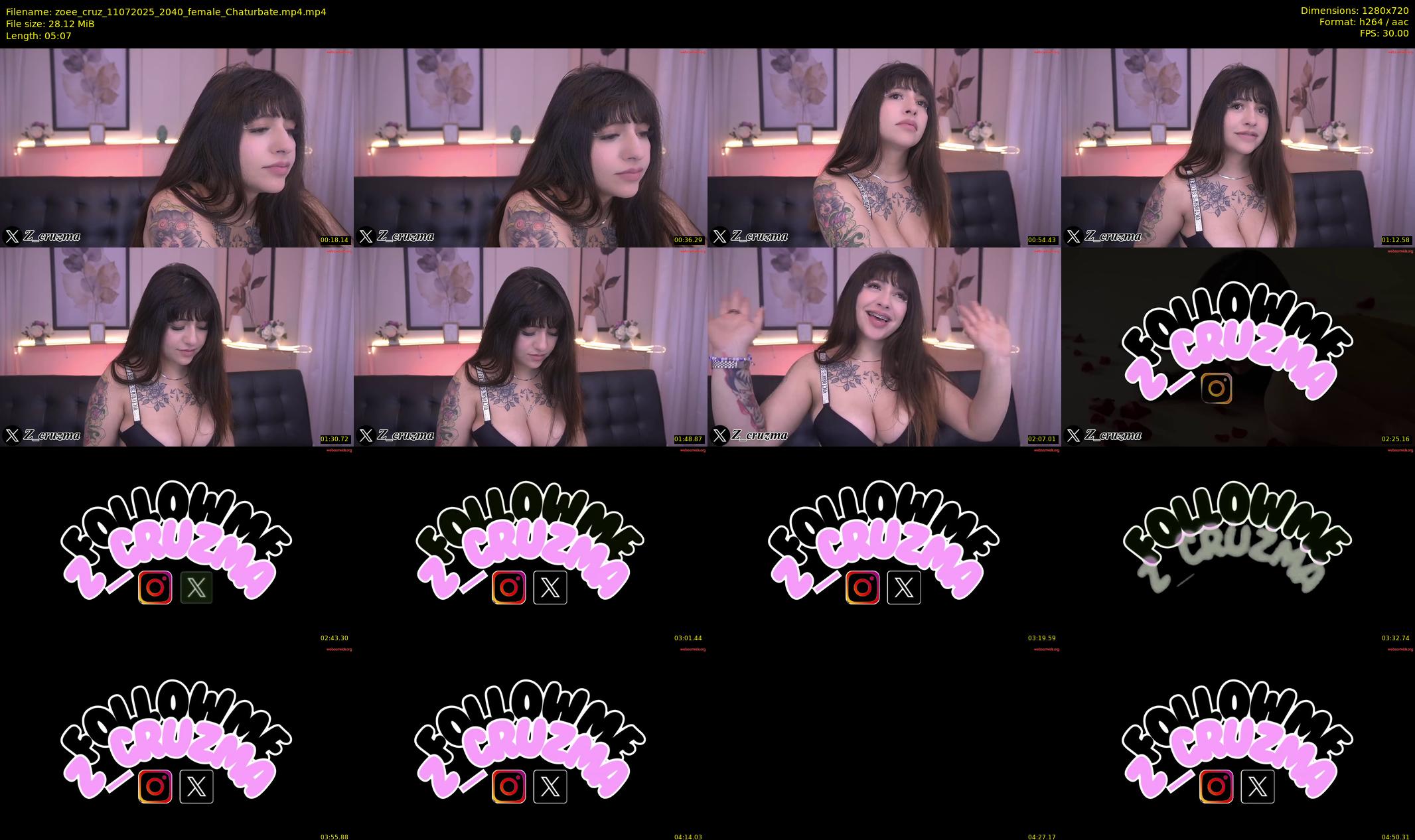 zoee_cruz — 6 minute Chaturbate female cam show recording, 720p, Jul 11, 2025