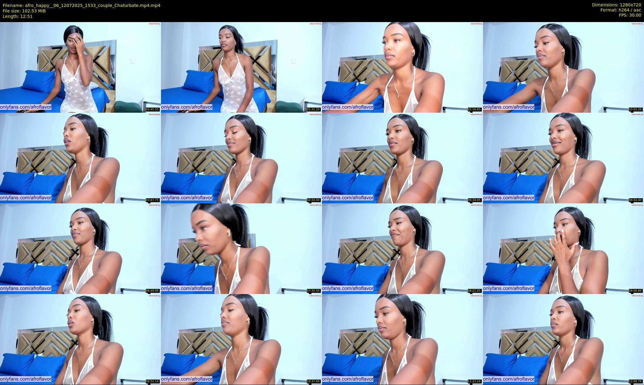 afro_happy__06 — 13 minute Chaturbate couple cam show recording, 720p, Jul 12, 2025