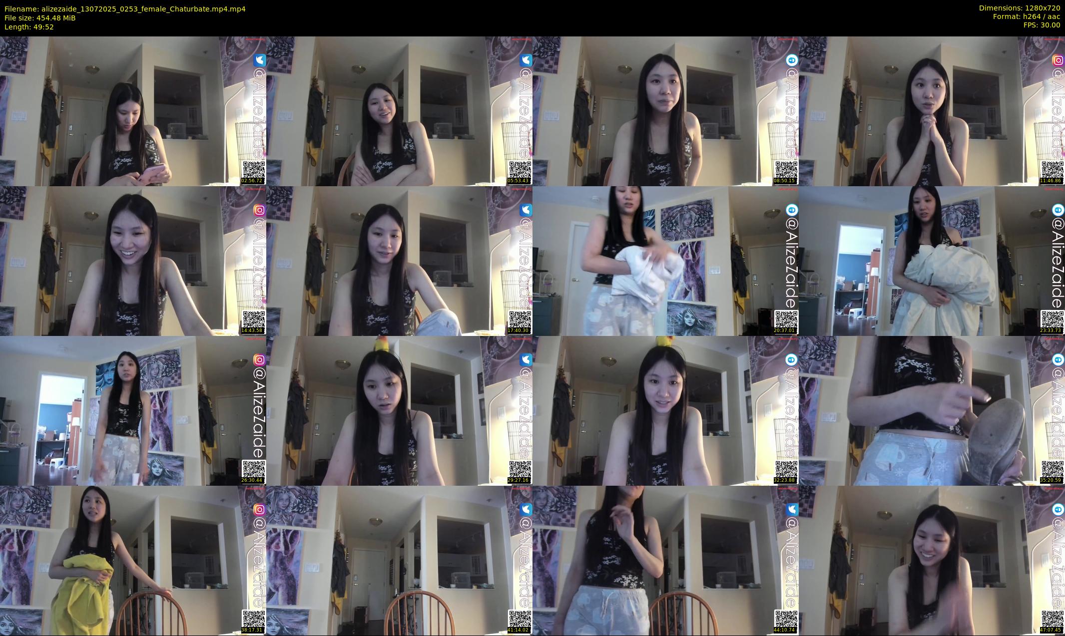 alizezaide — 50 minute Chaturbate female cam show recording, 720p, Jul 13, 2025