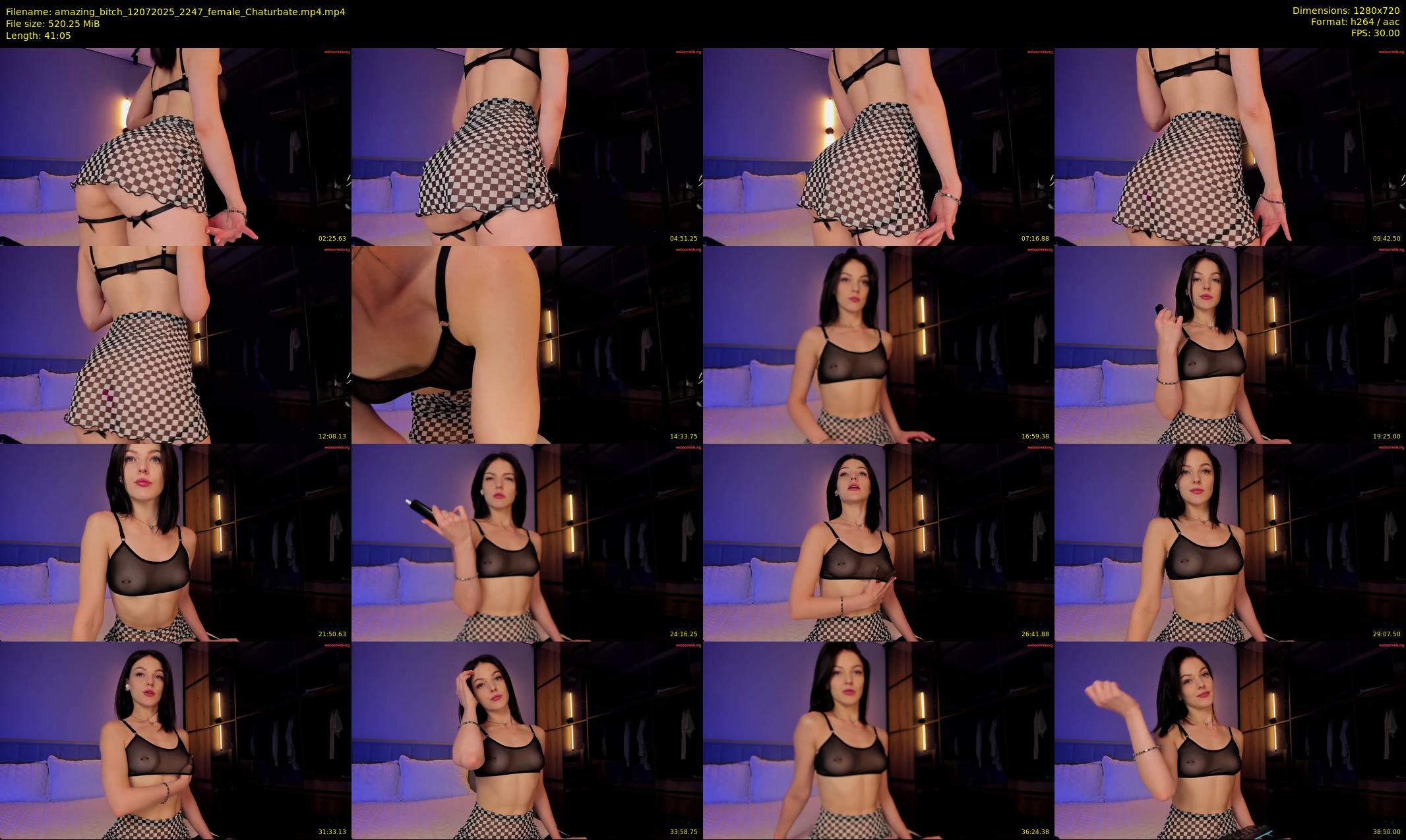 amazing_bitch — 42 minute Chaturbate female cam show recording, 720p, Jul 12, 2025