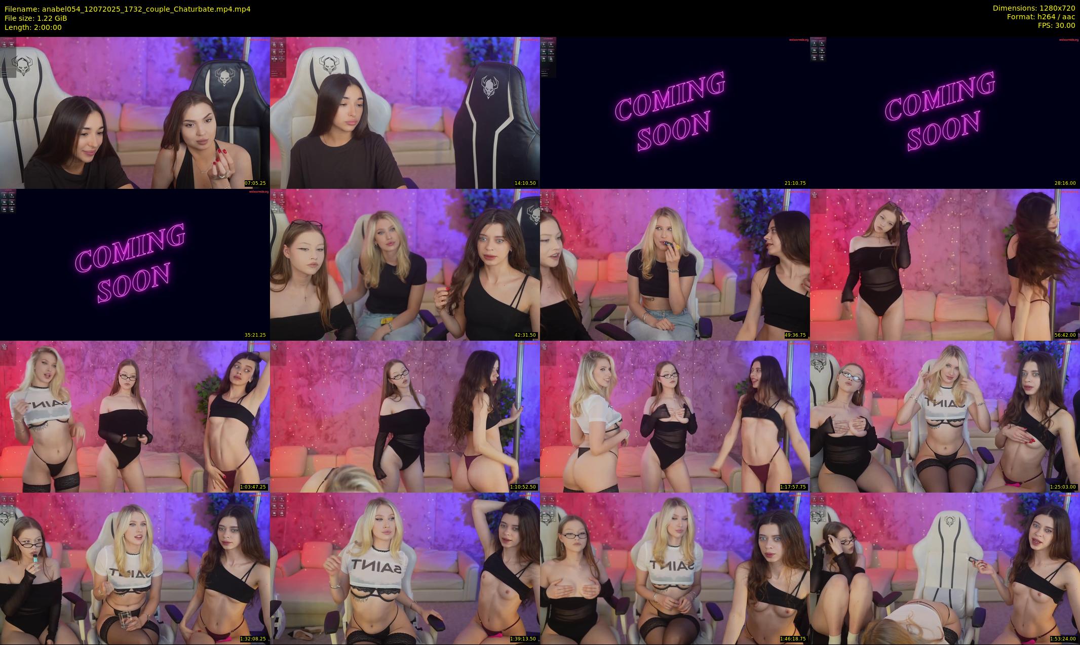 anabel054 — 120 minute Chaturbate female cam show recording, 720p, Jul 12, 2025